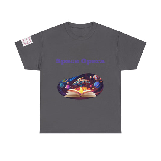 Space Opera -  Unisex Heavy Cotton Tee - Sci-Fi Books