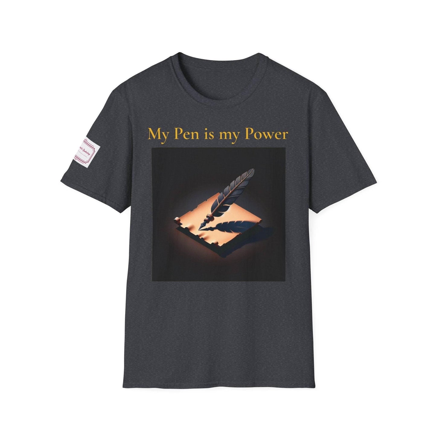 Inspirational Unisex Softstyle T-Shirt - 'My Pen' Motivational Design - The Dreamer's Bookshop.