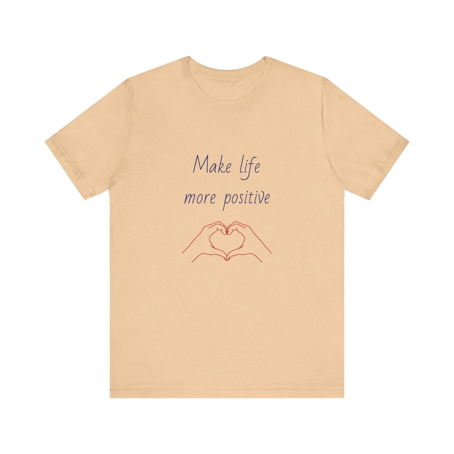 Positive Vibes Unisex Short Sleeve Tee - Make Life More Positive - The Dreamer's Bookshop.