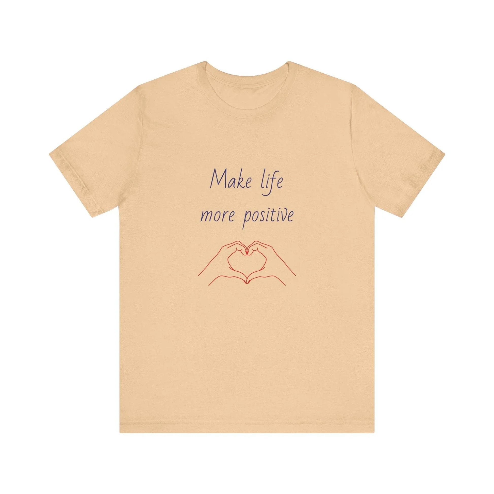 Positive Vibes Unisex Short Sleeve Tee - Make Life More Positive - The Dreamer's Bookshop.