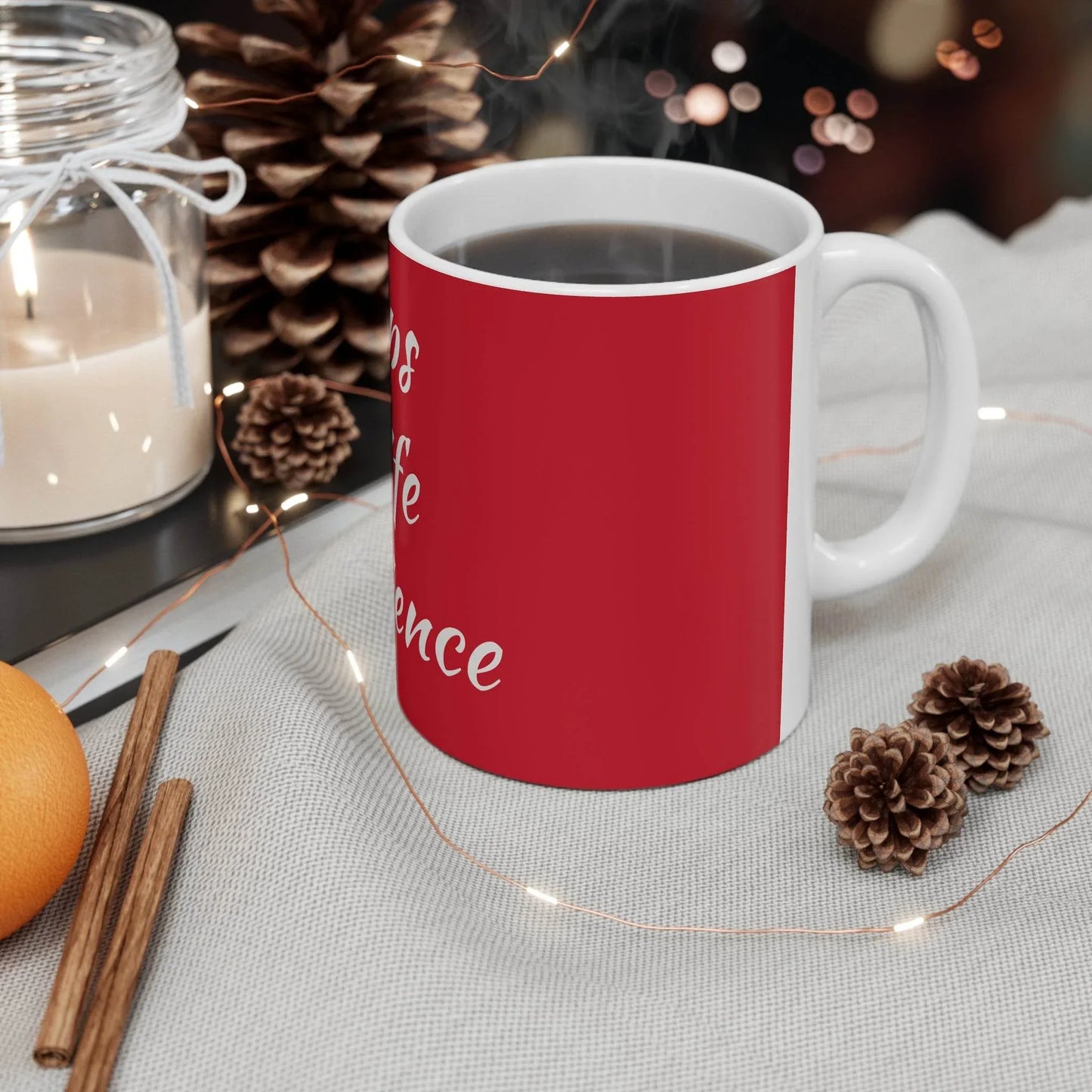 Inspiring Ceramic Coffee Mug - 'Drops of Life Experience' - Perfect Gift for Coffee Lovers - The Dreamer's Bookshop.