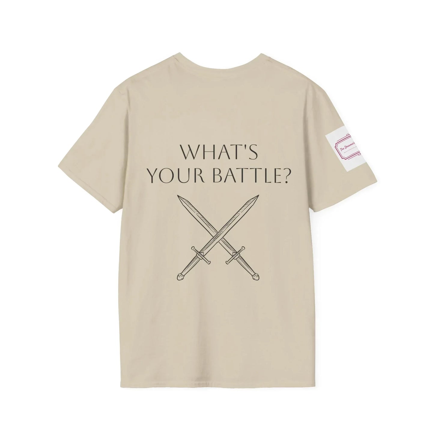 Anxiety Warrior Unisex Softstyle T-Shirt - Empowering Battle Against Mental Health - The Dreamer's Bookshop.