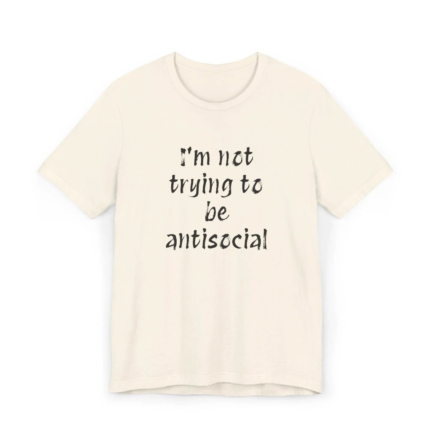 Funny Unisex Jersey T-Shirt - Anti-Social Vibe for Booktroverts - The Dreamer's Bookshop.