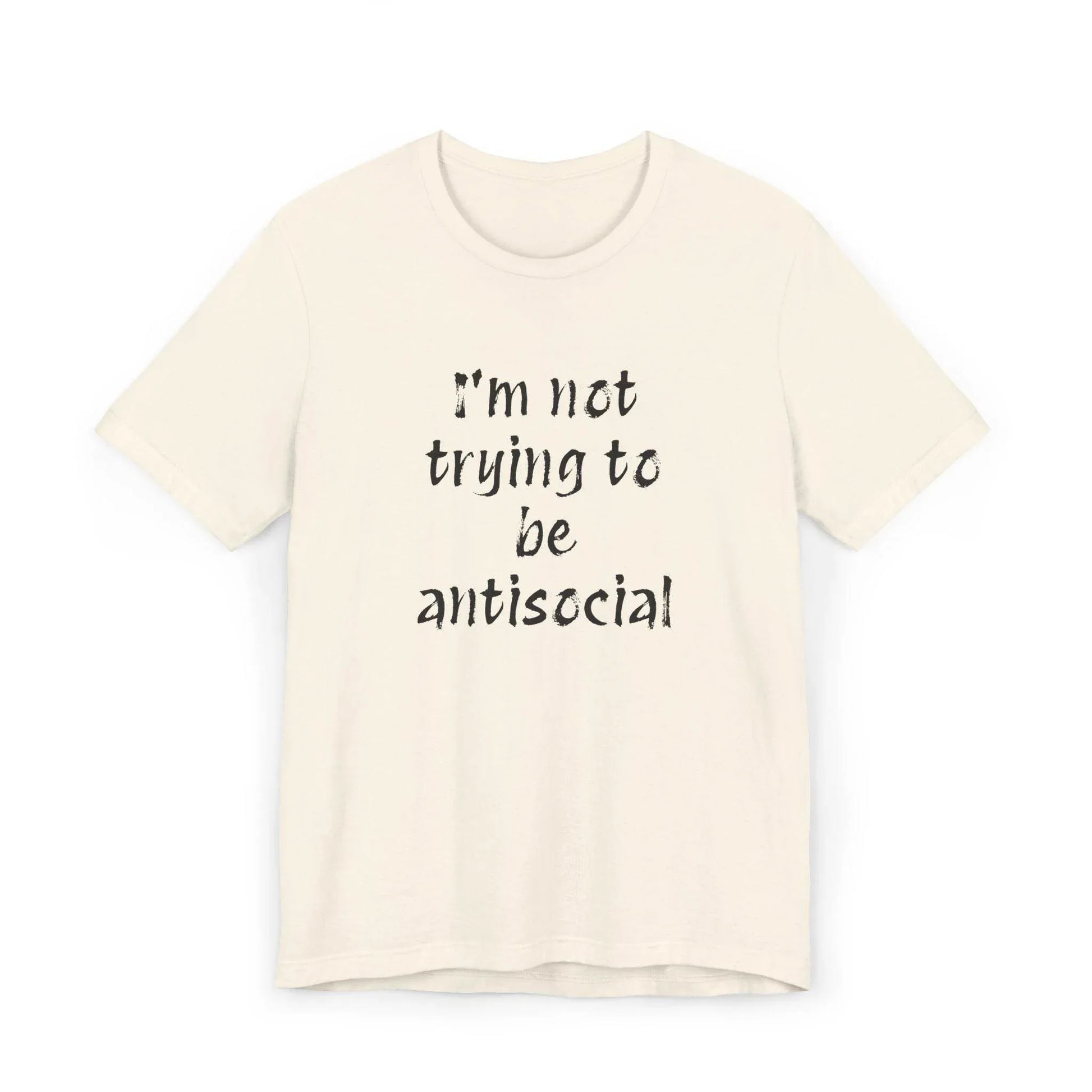 Funny Unisex Jersey T-Shirt - Anti-Social Vibe for Booktroverts - The Dreamer's Bookshop.