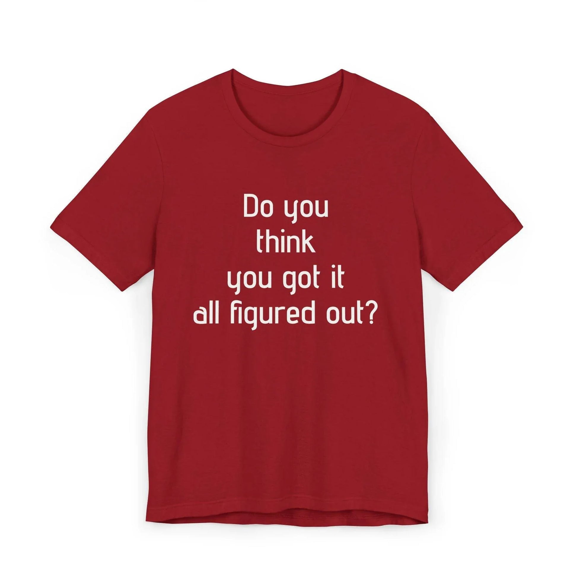 Inspirational Unisex Jersey T-Shirt - Think Again Vibe - The Dreamer's Bookshop.