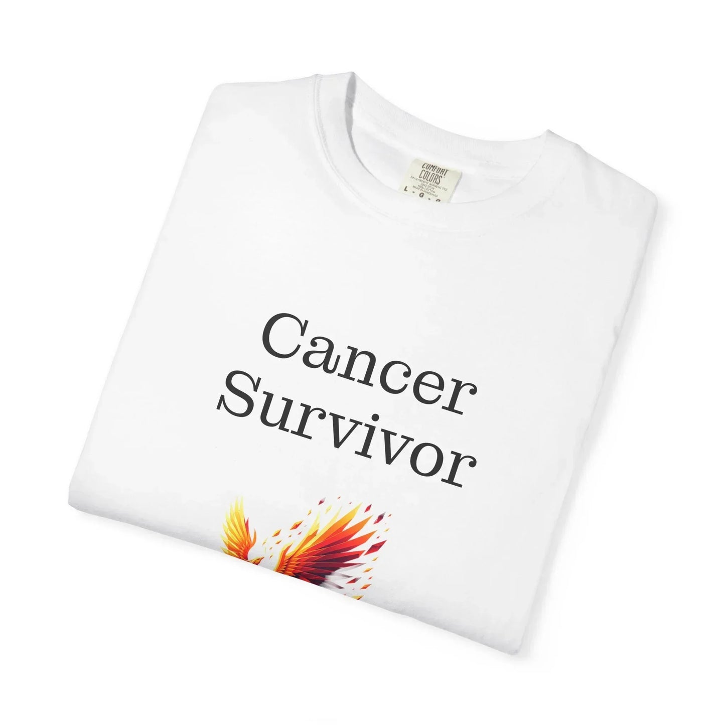 Cancer Survivor Unisex Garment-Dyed T-shirt - Inspirational Motivational Tee - The Dreamer's Bookshop.