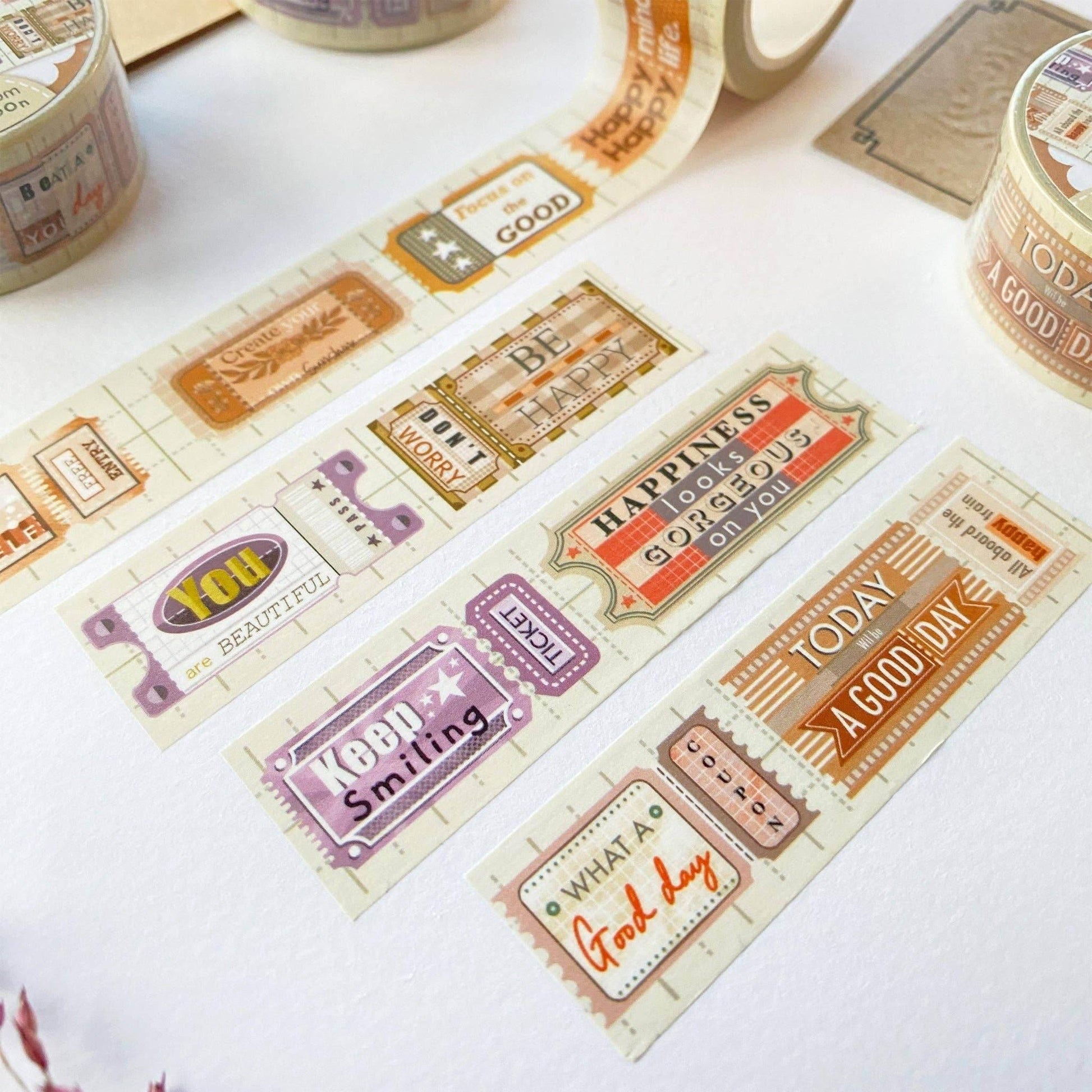 LETTOOn - Washi Tape - Positive Vibes - The Dreamer's Bookshop.