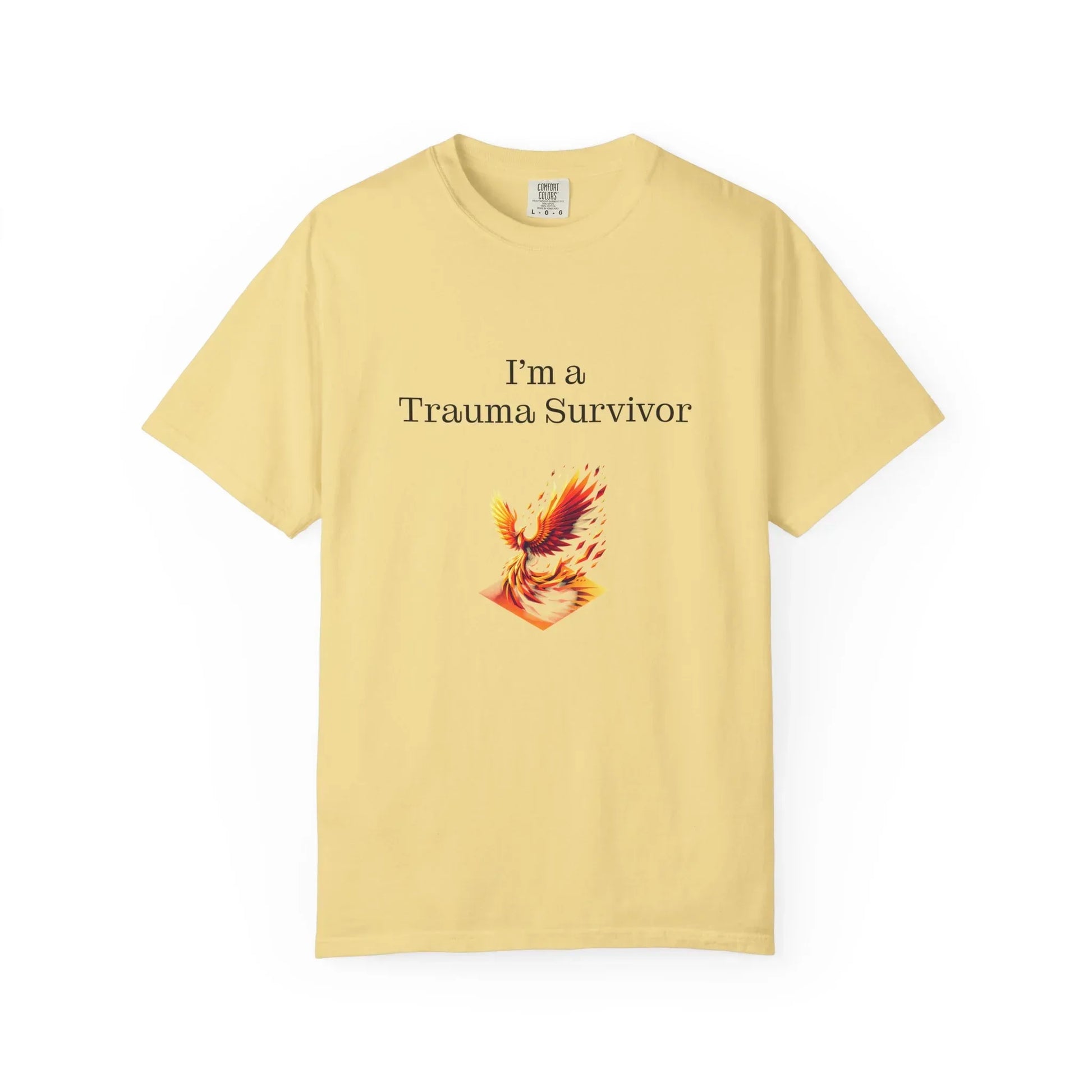 Trauma Survivor Unisex Garment-Dyed T-Shirt - Empowering Supportive Apparel - The Dreamer's Bookshop.