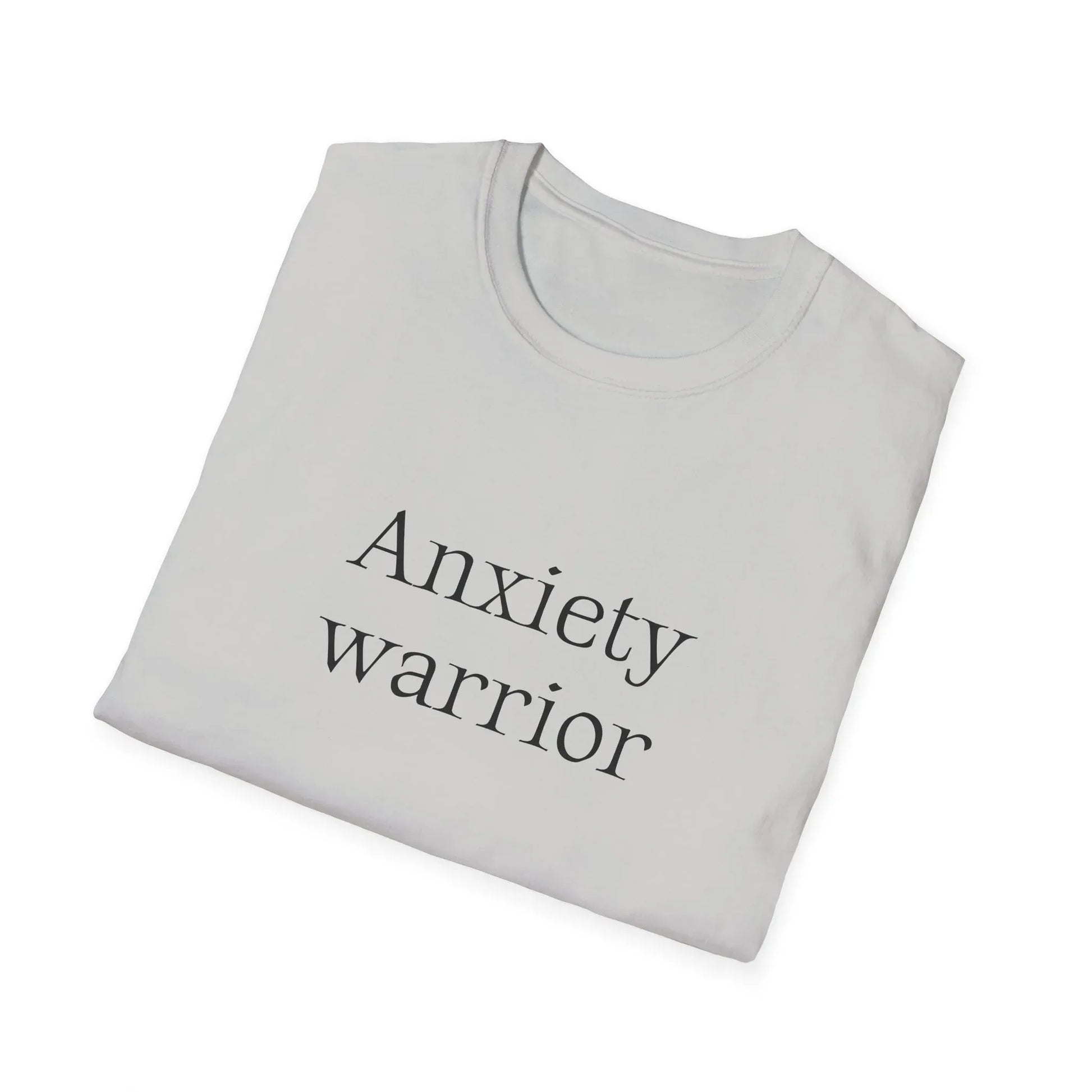 Anxiety Warrior Unisex Softstyle T-Shirt - Empower Your Battle - The Dreamer's Bookshop.