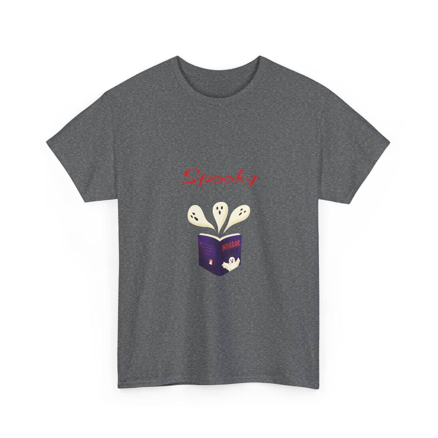 CA - Fiction -  Graphic Tee - Unisex Heavy Cotton T-Shirt Spooky Books