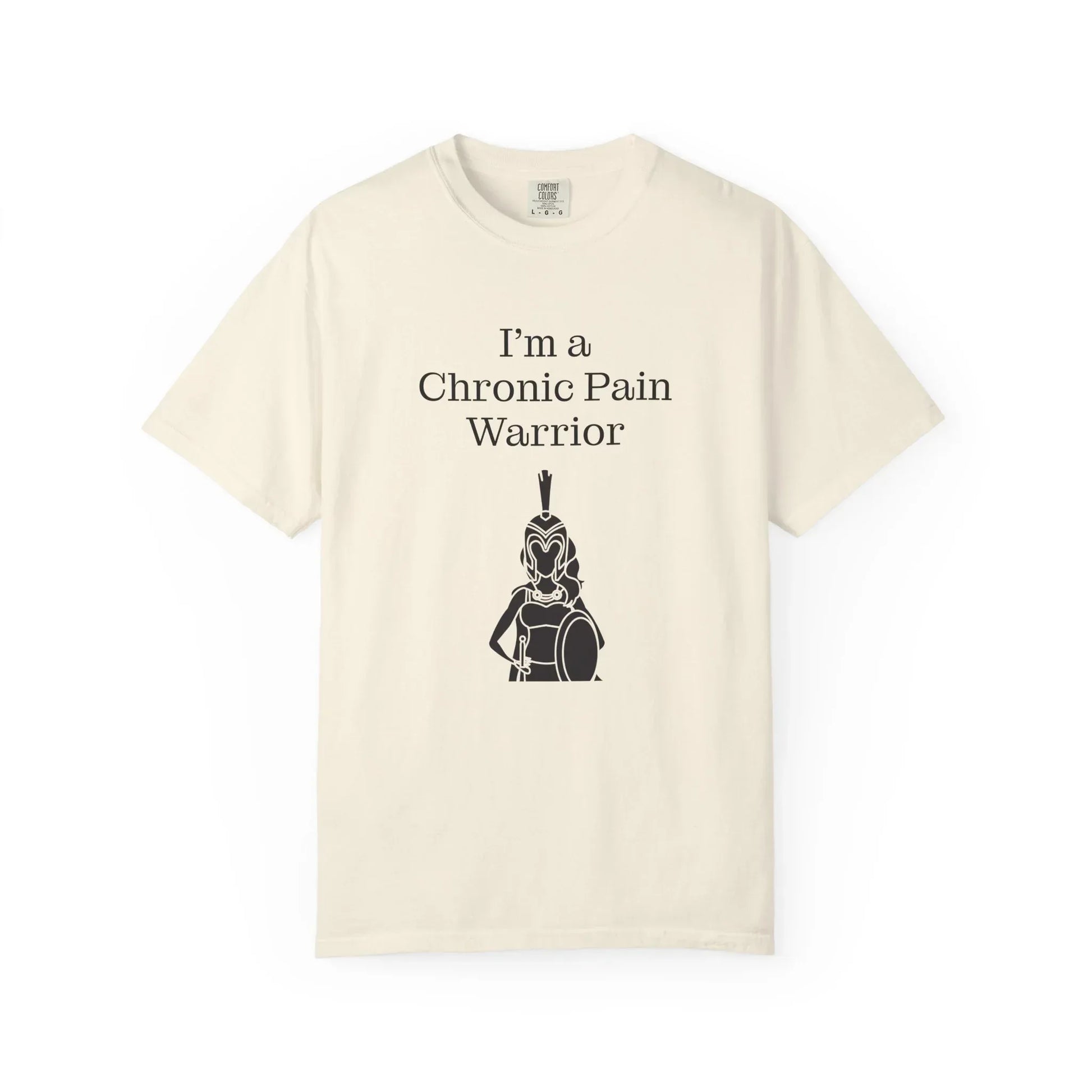 Chronic Pain Warrior Unisex Garment-Dyed T-shirt - Inspirational Motivational Tee - The Dreamer's Bookshop.