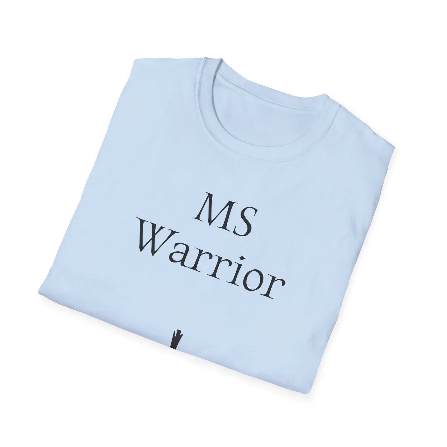 M.S. Warrior Unisex Softstyle T-Shirt - Empowering Graphic Tee for Women's Health Awareness - The Dreamer's Bookshop.