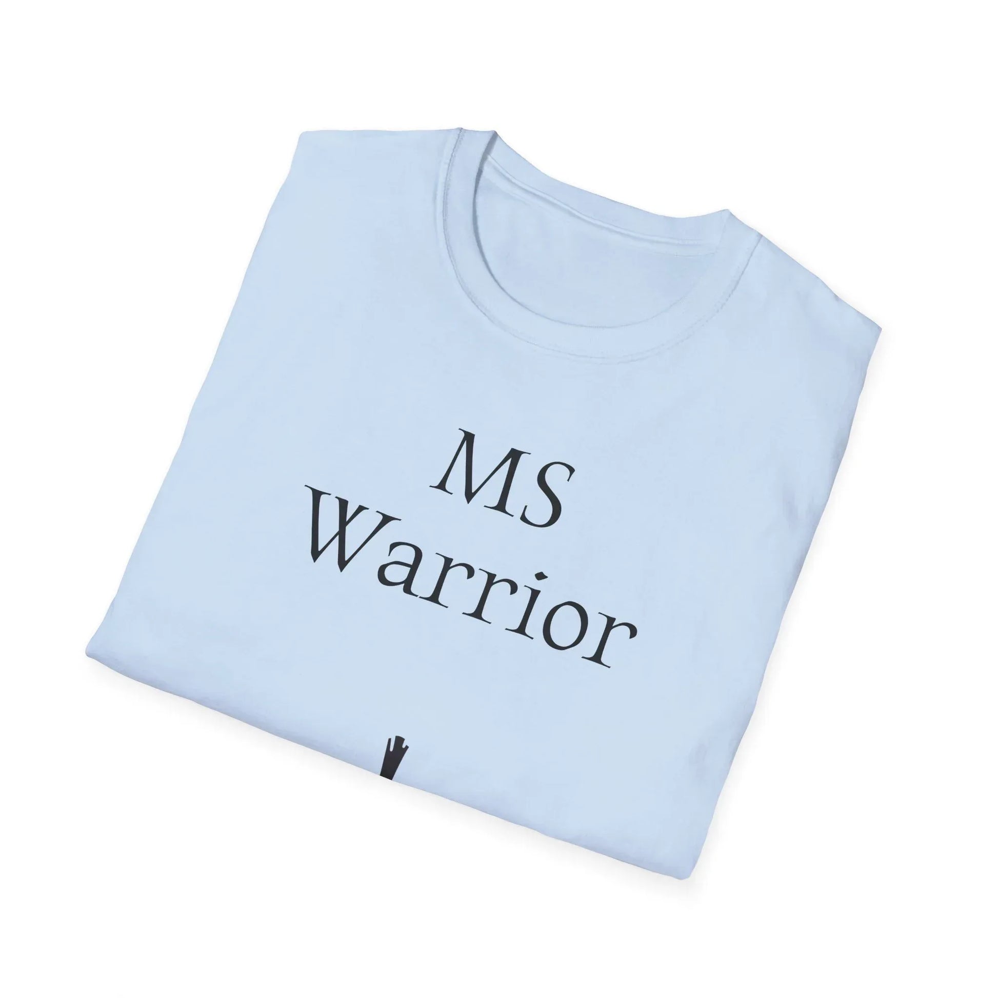 M.S. Warrior Unisex Softstyle T-Shirt - Empowering Graphic Tee for Women's Health Awareness - The Dreamer's Bookshop.