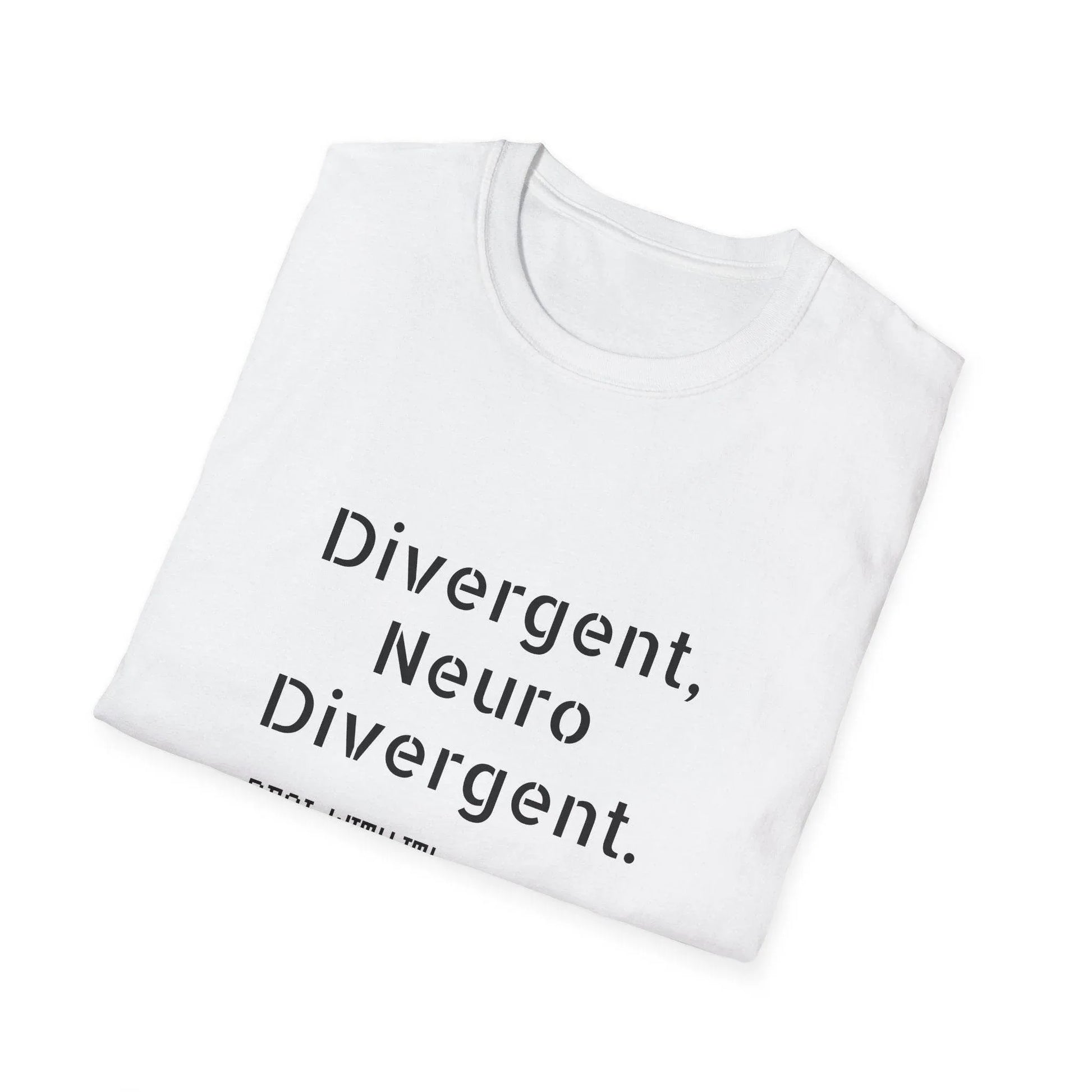 Divergent Neuro T-Shirt - Unisex Softstyle Tee for Neurodivergent Pride - The Dreamer's Bookshop.