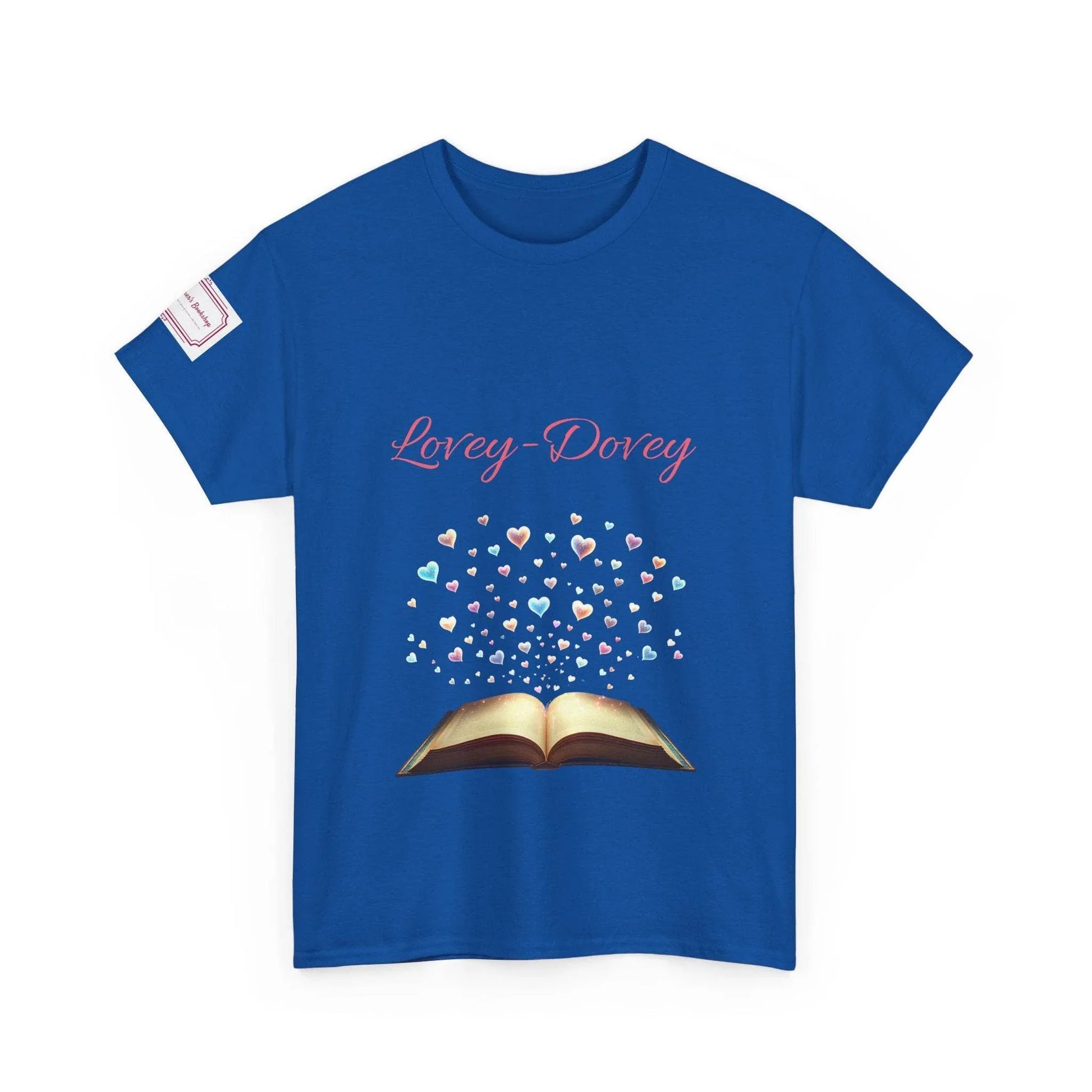 Lovey-Dovey - Graphic Unisex Heavy Cotton Tee - The Dreamer's Bookshop.