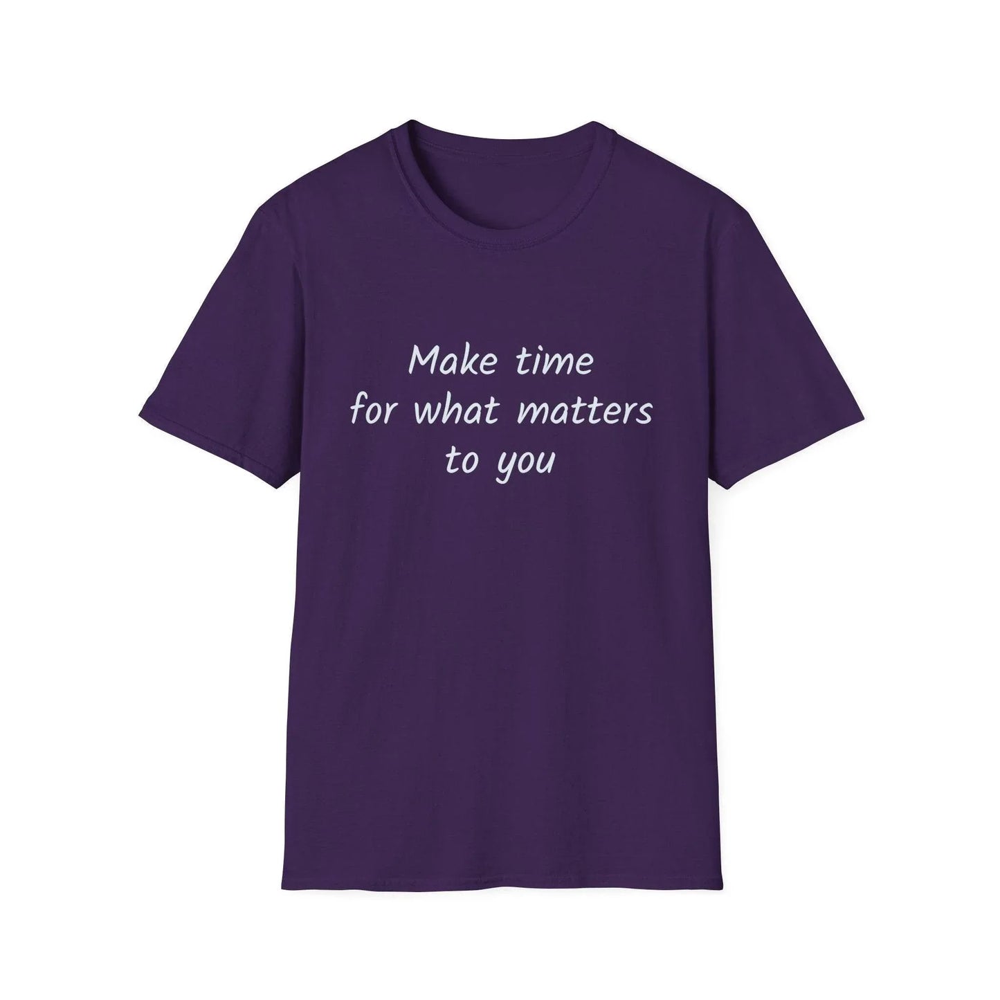 Inspirational Quote Unisex Softstyle T-Shirt - Make Time - The Dreamer's Bookshop.