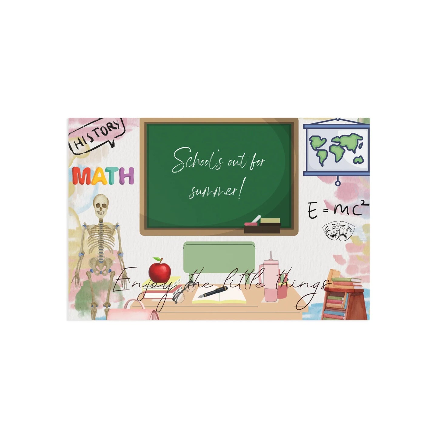 The Dreamer's Bookshop "School's Out" Enjoy the Little Things Card - The Dreamer's Bookshop.