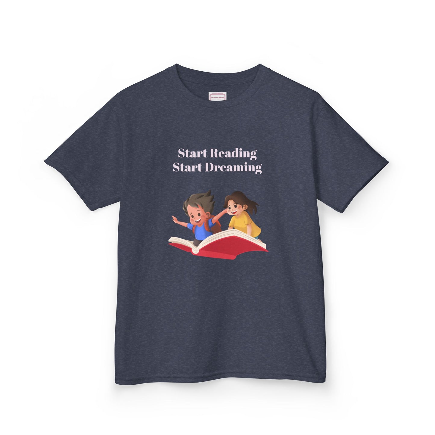 US (Ww) Kids Heavy Cotton™ Tee - Start Reading Start Dreaming Shirt