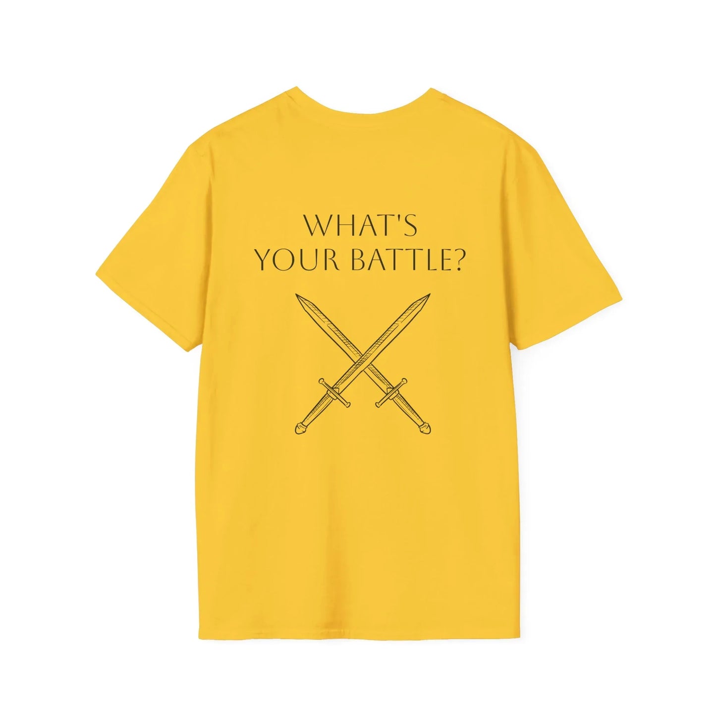 M.S. Warrior Unisex Softstyle T-Shirt - What's Your Battle? - The Dreamer's Bookshop.