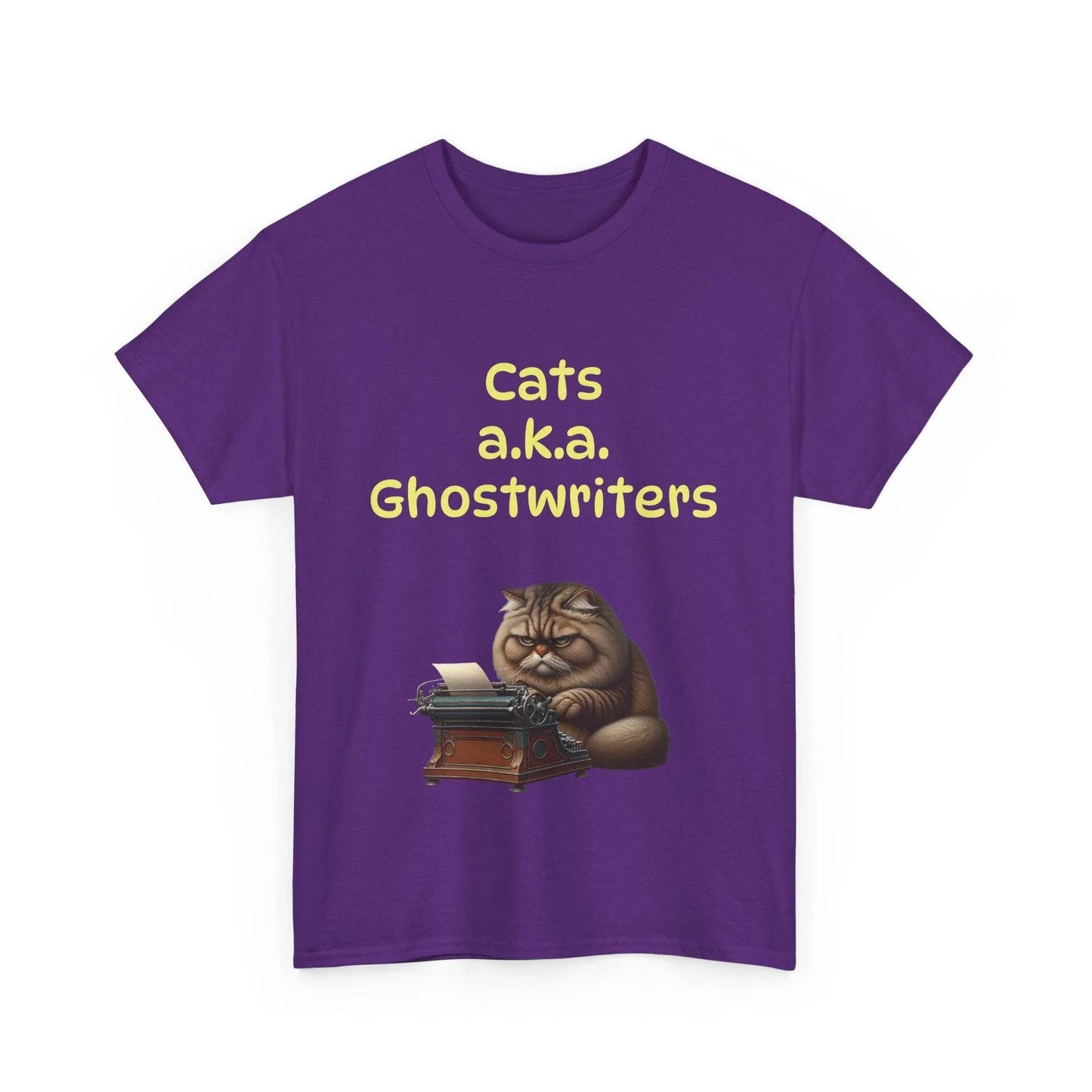 Cats Ghostwriters - A Unisex Heavy Cotton Tee - Perfect for Book Lovers - The Dreamer's Bookshop.