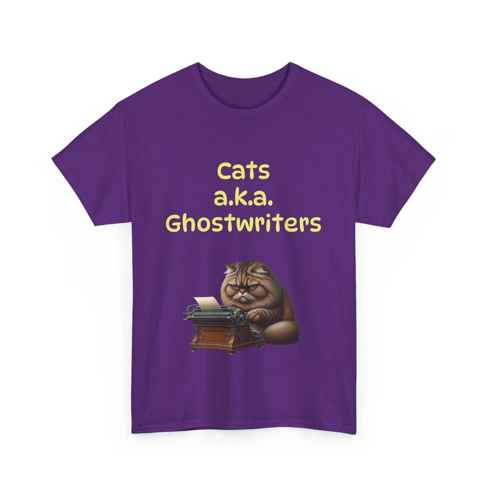 Cats Ghostwriters - A Unisex Heavy Cotton Tee - Perfect for Book Lovers - The Dreamer's Bookshop.