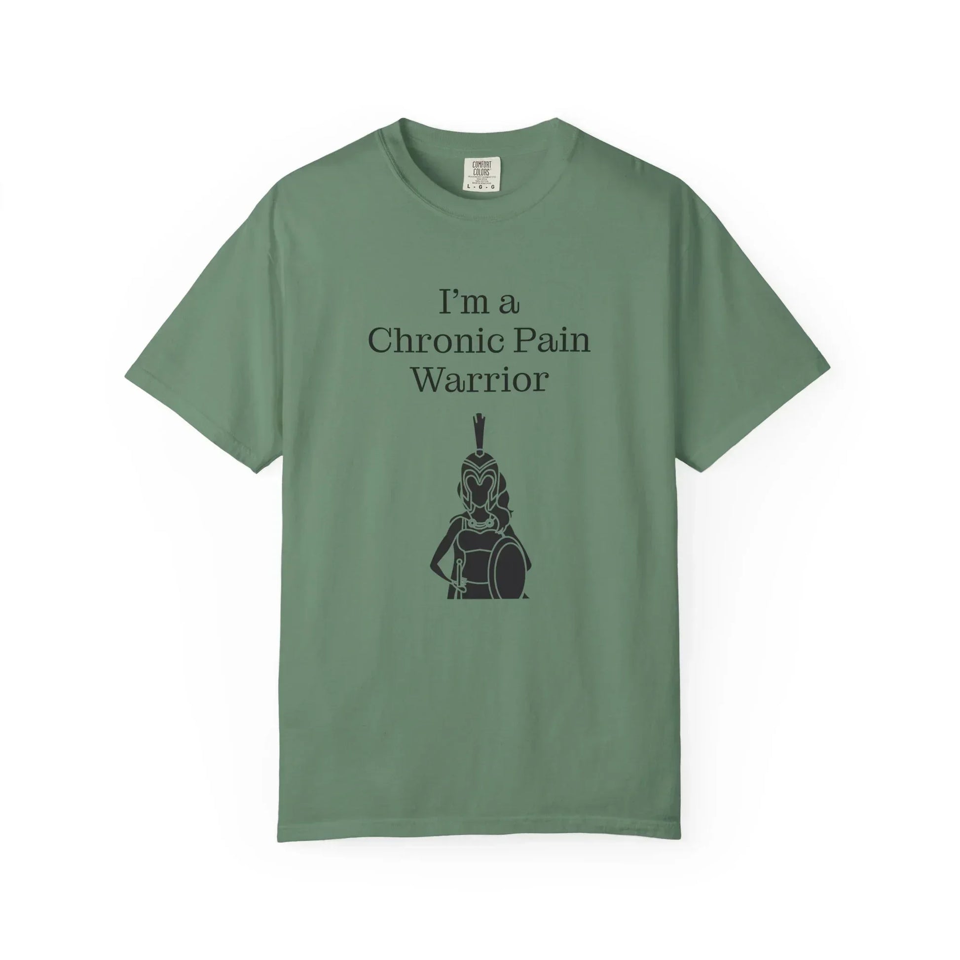 Chronic Pain Warrior Unisex Garment-Dyed T-shirt - Inspirational Motivational Tee - The Dreamer's Bookshop.