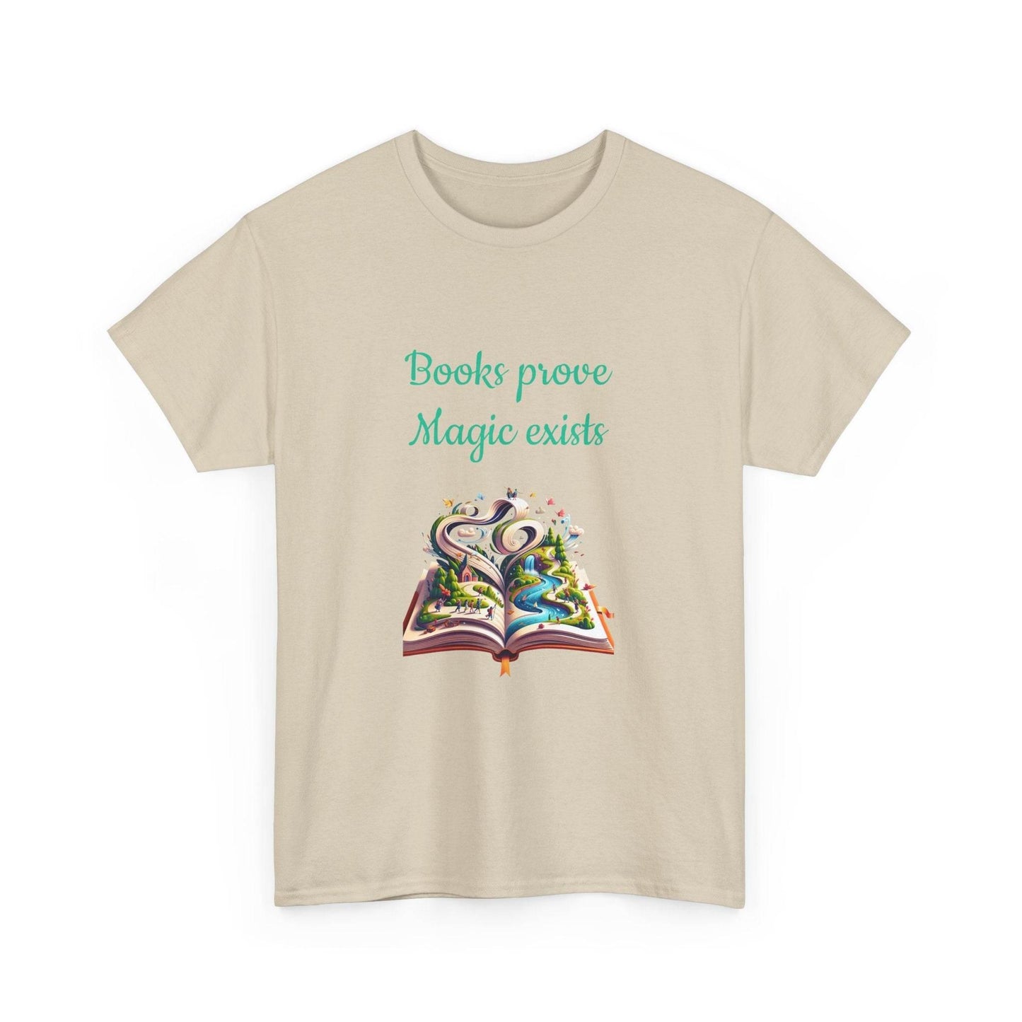 Magic exists - Unisex Heavy Cotton Tee for Book Lovers - The Dreamer's Bookshop.