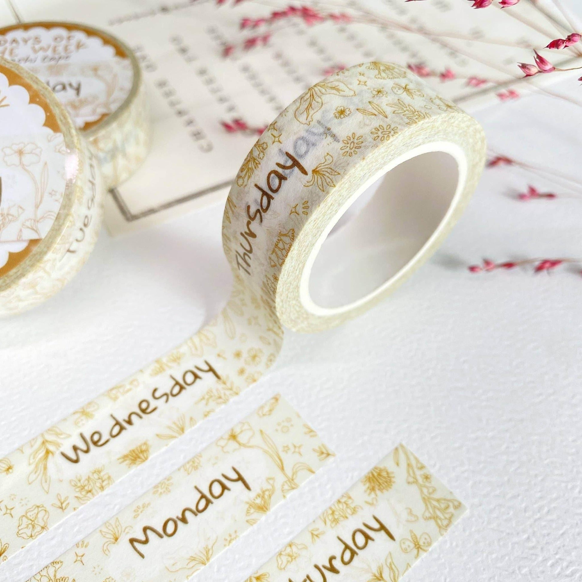 LETTOOn - Washi-tape - Dagen van de week - The Dreamer's Bookshop.