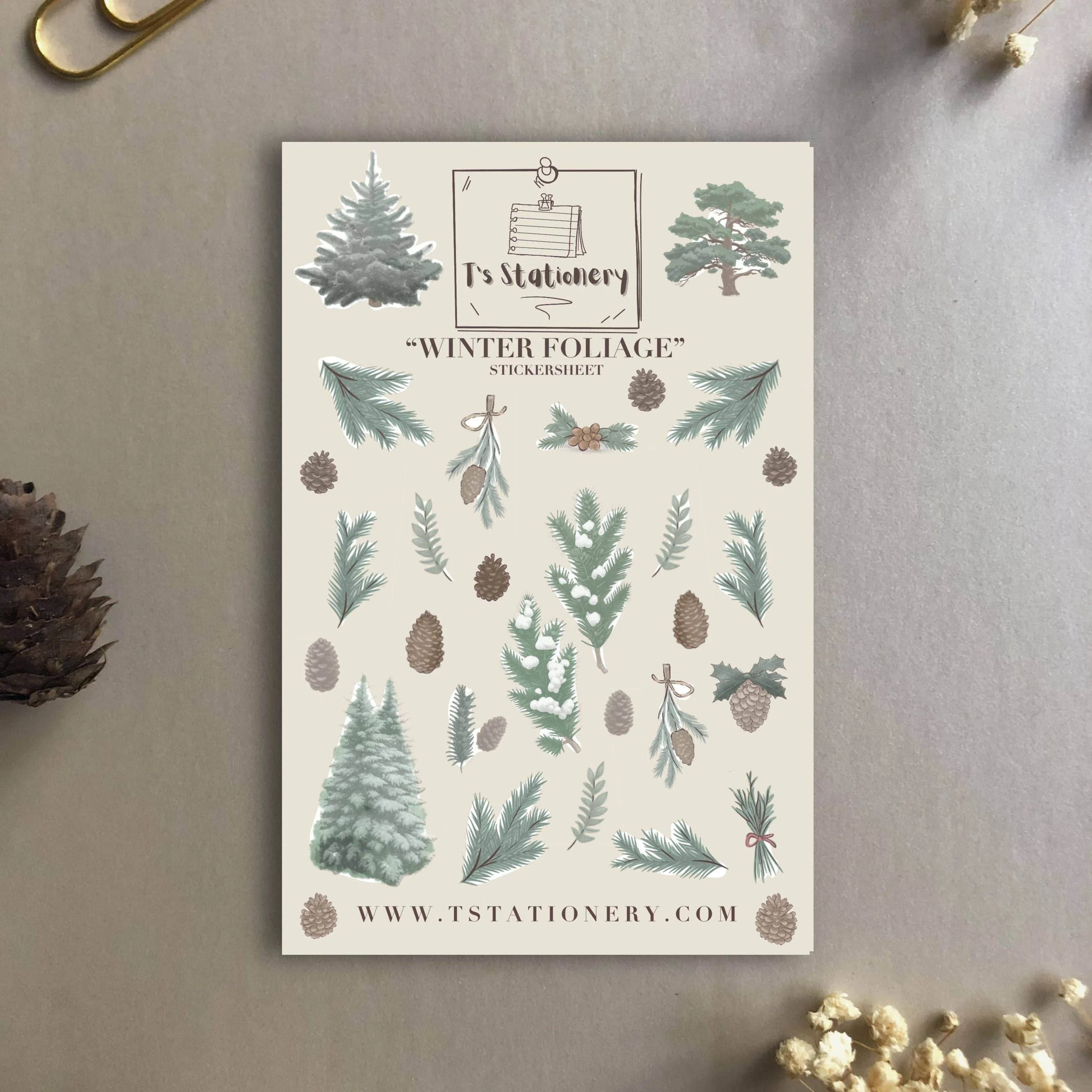 T's Stationery - „Winterblad” - The Dreamer's Bookshop.