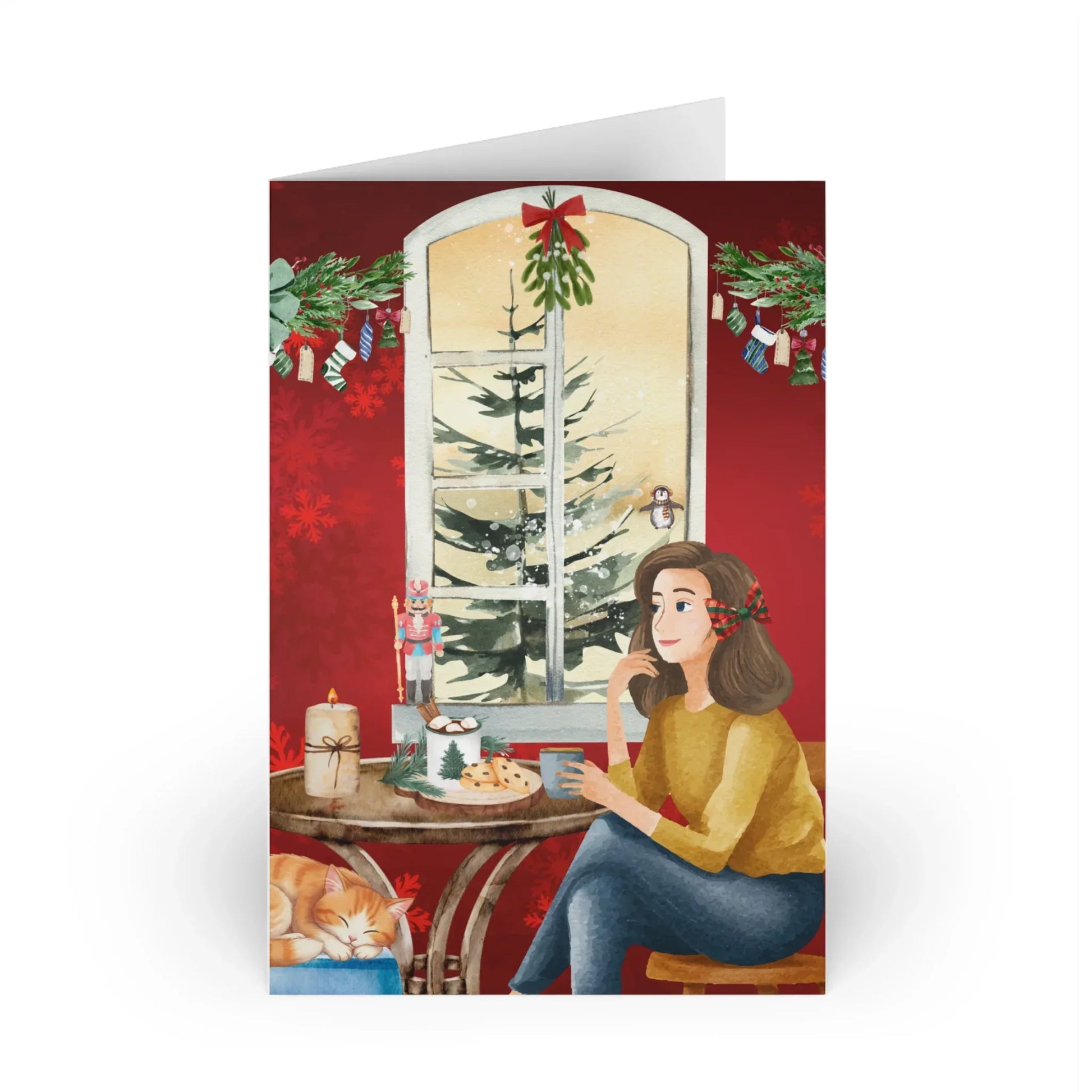 The Dreamer's Bookshop "Winter Bookshop" Christmas Card - The Dreamer's Bookshop.