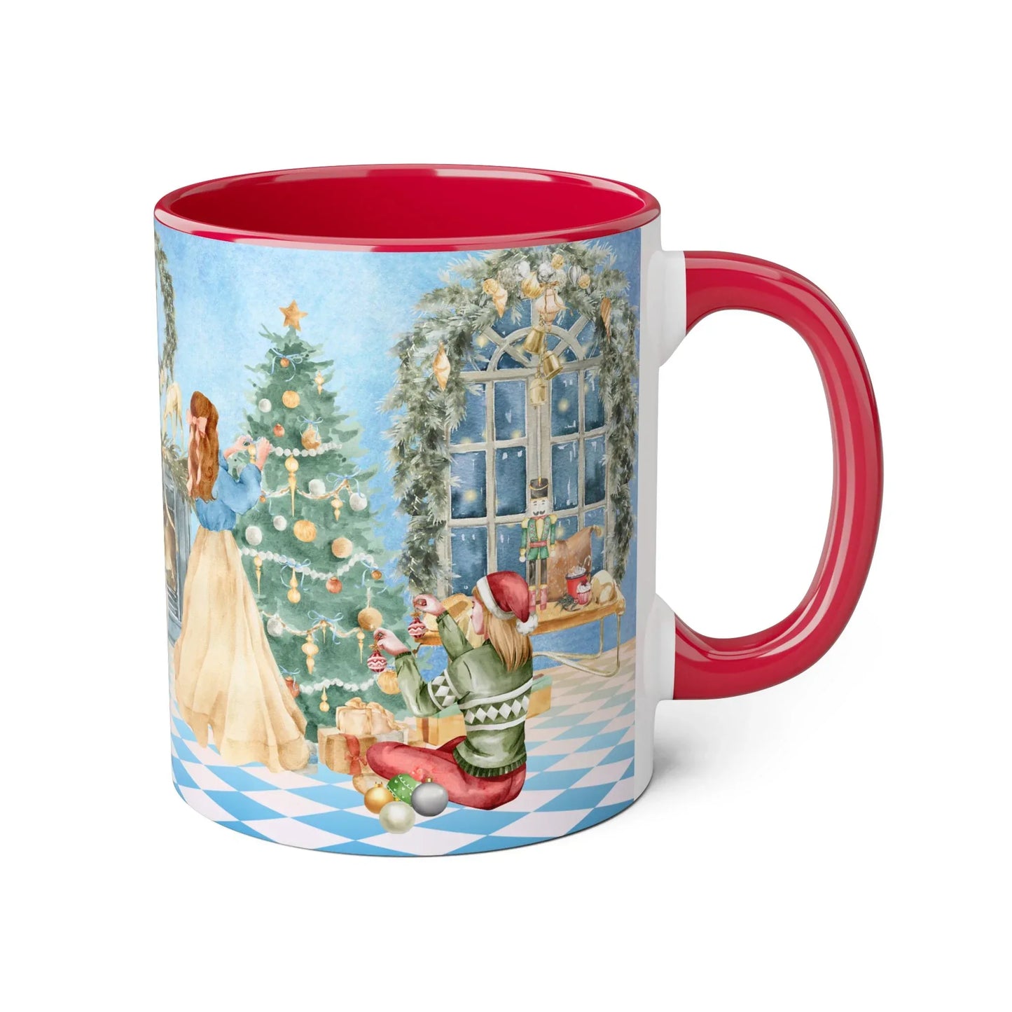 Christmas Tree Decoration Coffee Mug - 11oz Cup tis the Season - The Dreamer's Bookshop.