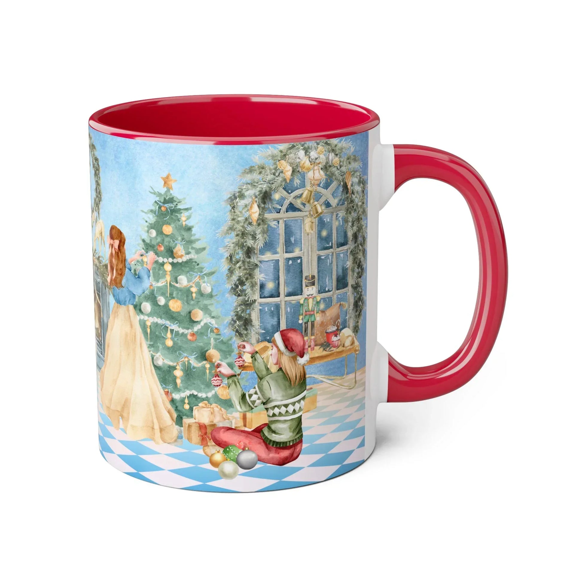 Christmas Tree Decoration Coffee Mug - 11oz Cup tis the Season - The Dreamer's Bookshop.