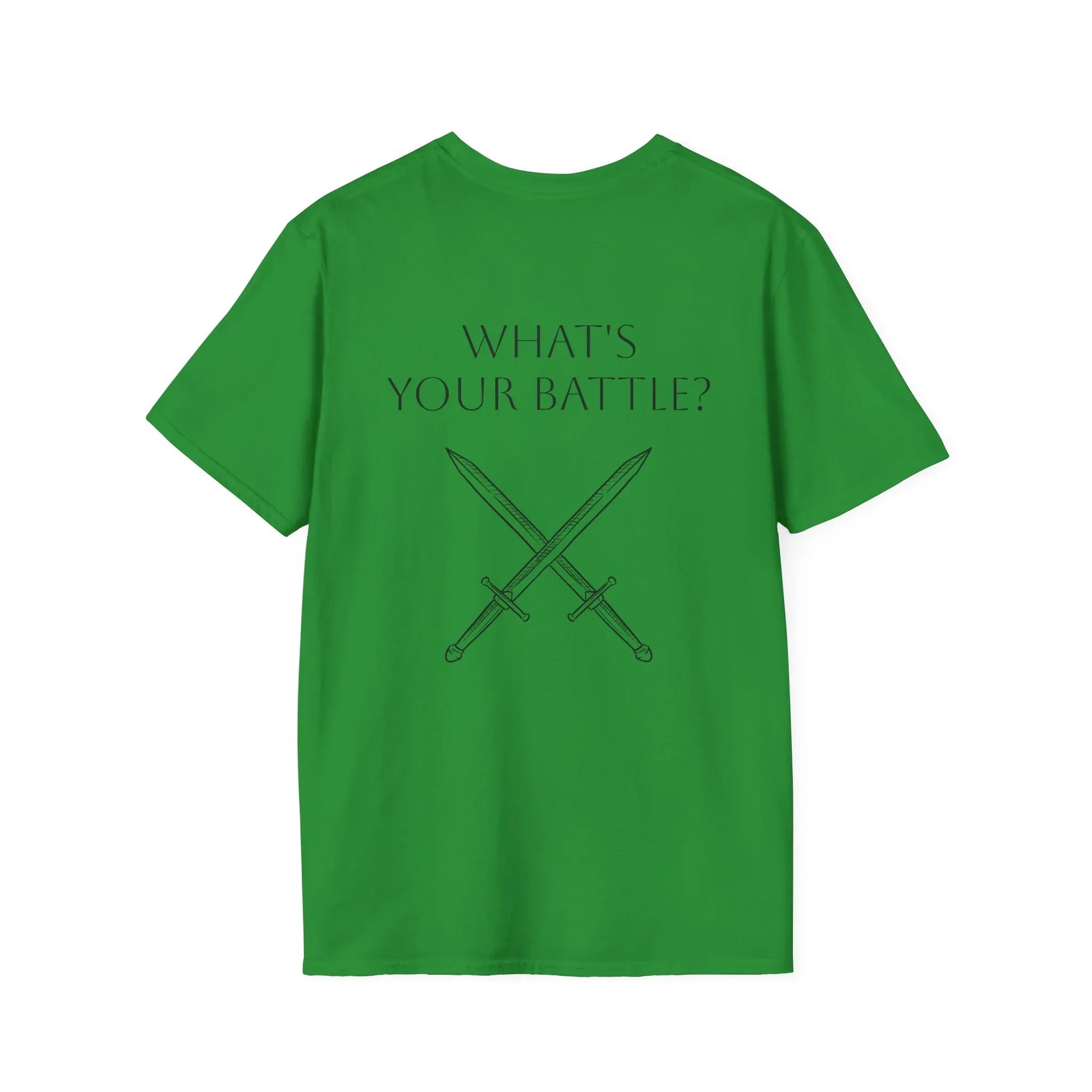 Anxiety Warrior Unisex Softstyle T-Shirt - What's Your Battle? - The Dreamer's Bookshop.