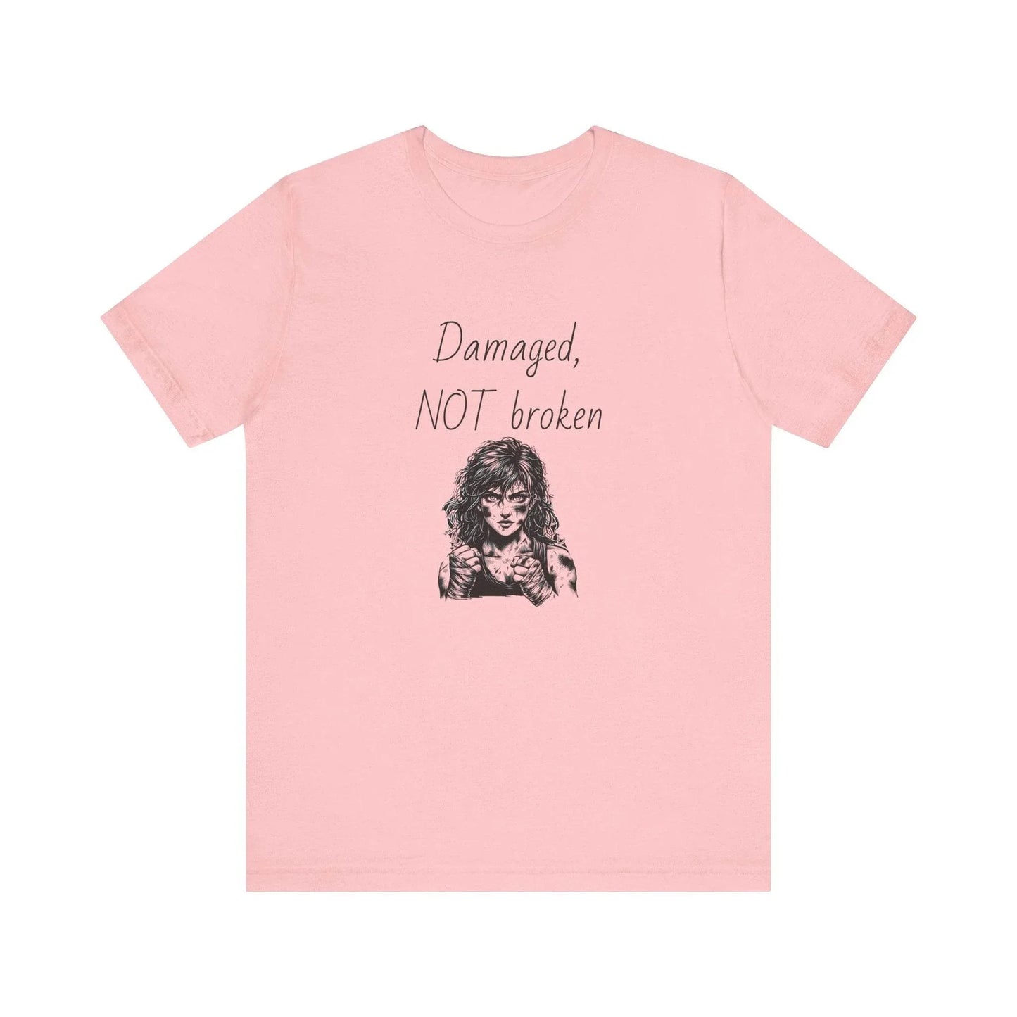 Damaged, NOT broken Inspirational T-Shirt | Unisex Short Sleeve Tee - The Dreamer's Bookshop.