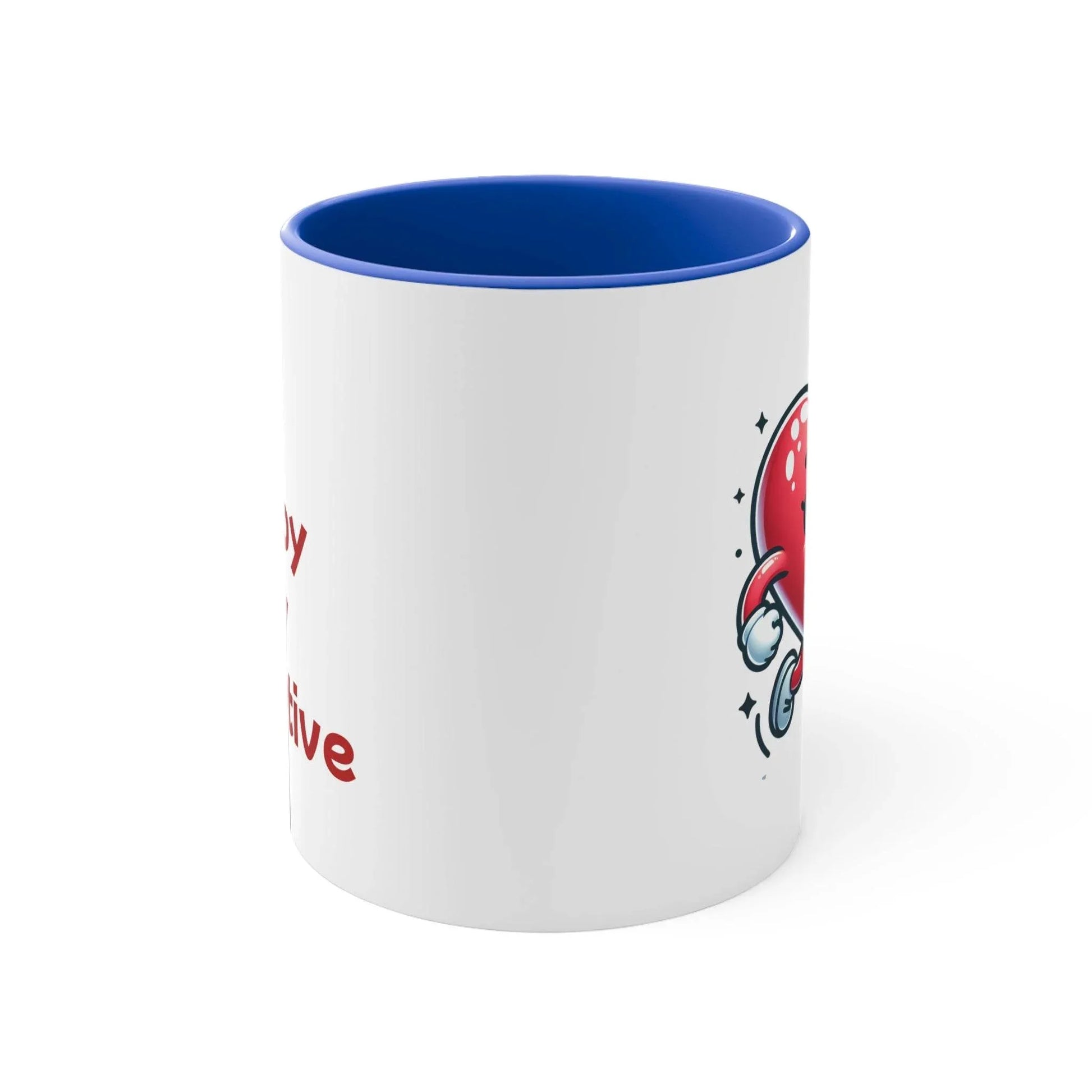 Inspirational Colorful Accent Mug - 11oz Be Happy Stay Positive - The Dreamer's Bookshop.