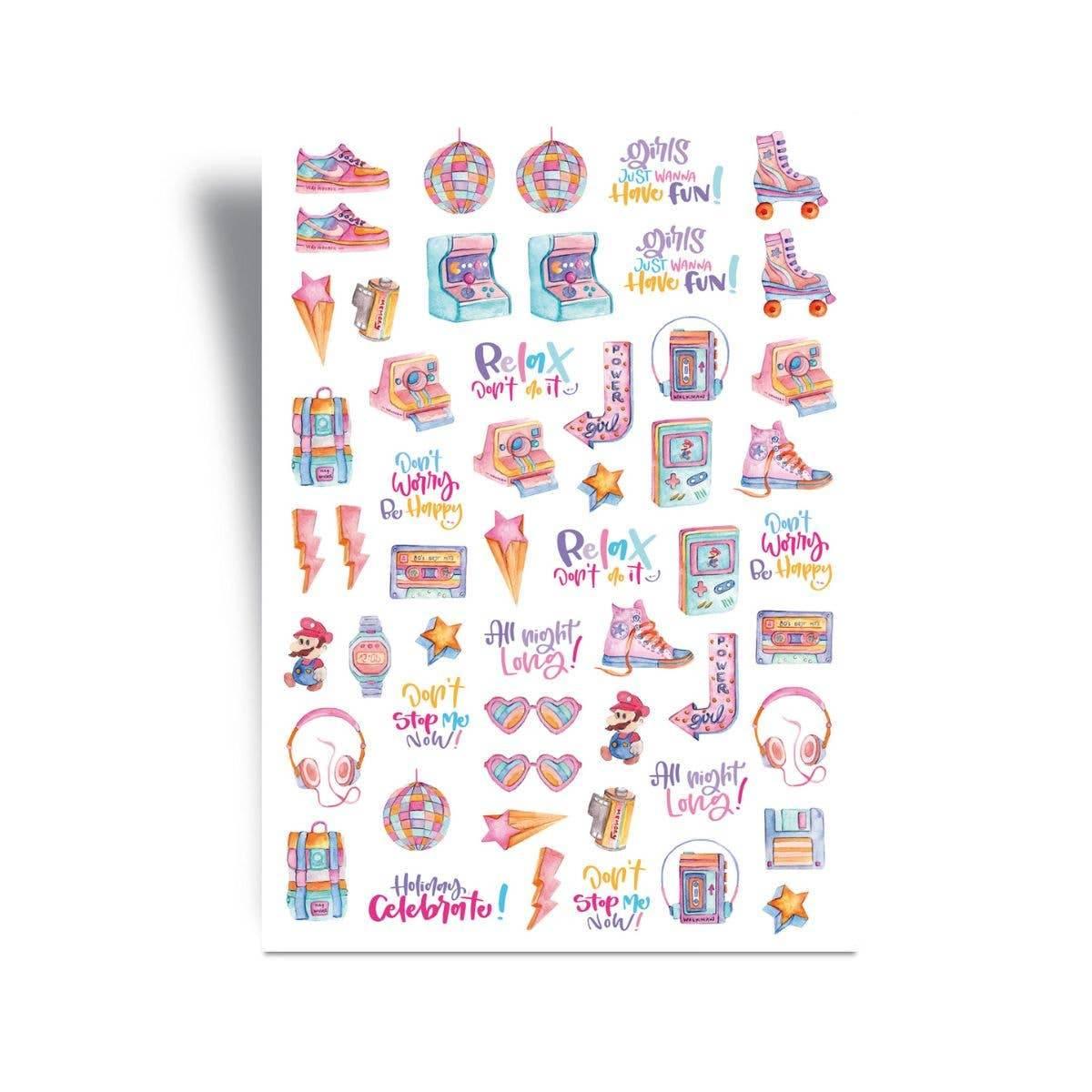 Very Wonder di Chiara Veri - Stickers - 80's Fever - The Dreamer's Bookshop.