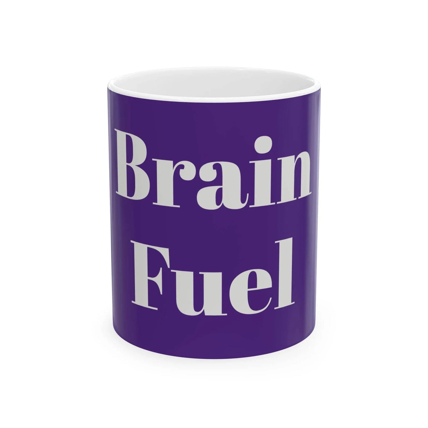 Brain Fuel Ceramic Mug - 11oz & 15oz Coffee Cup for Motivation and Inspiration - The Dreamer's Bookshop.