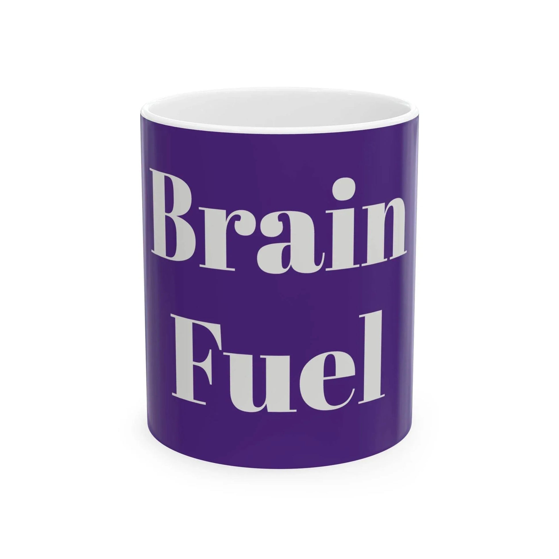 Brain Fuel Ceramic Mug - 11oz & 15oz Coffee Cup for Motivation and Inspiration - The Dreamer's Bookshop.