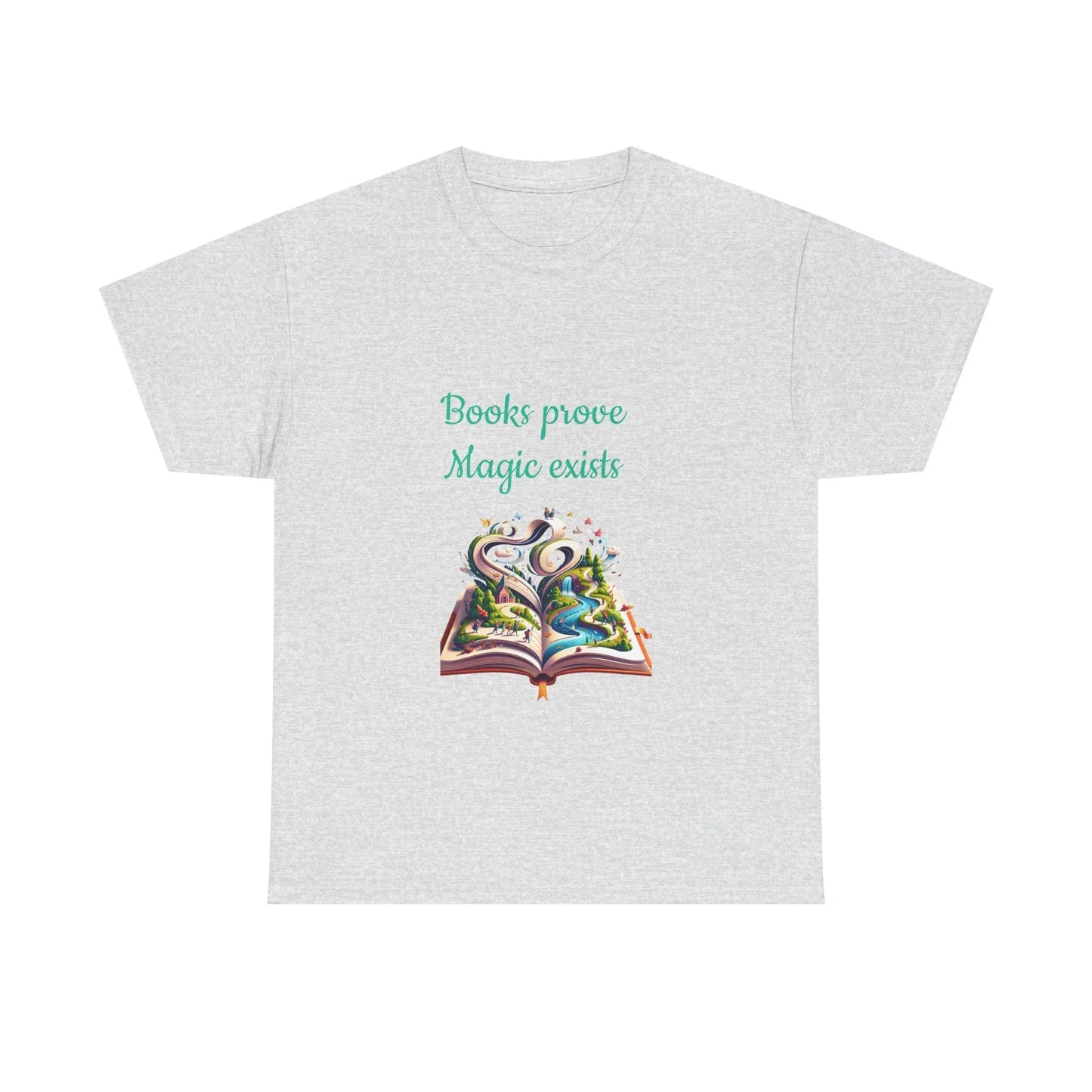 Book Lover's Unisex Heavy Cotton Tee - "Magic Exists" - The Dreamer's Bookshop.