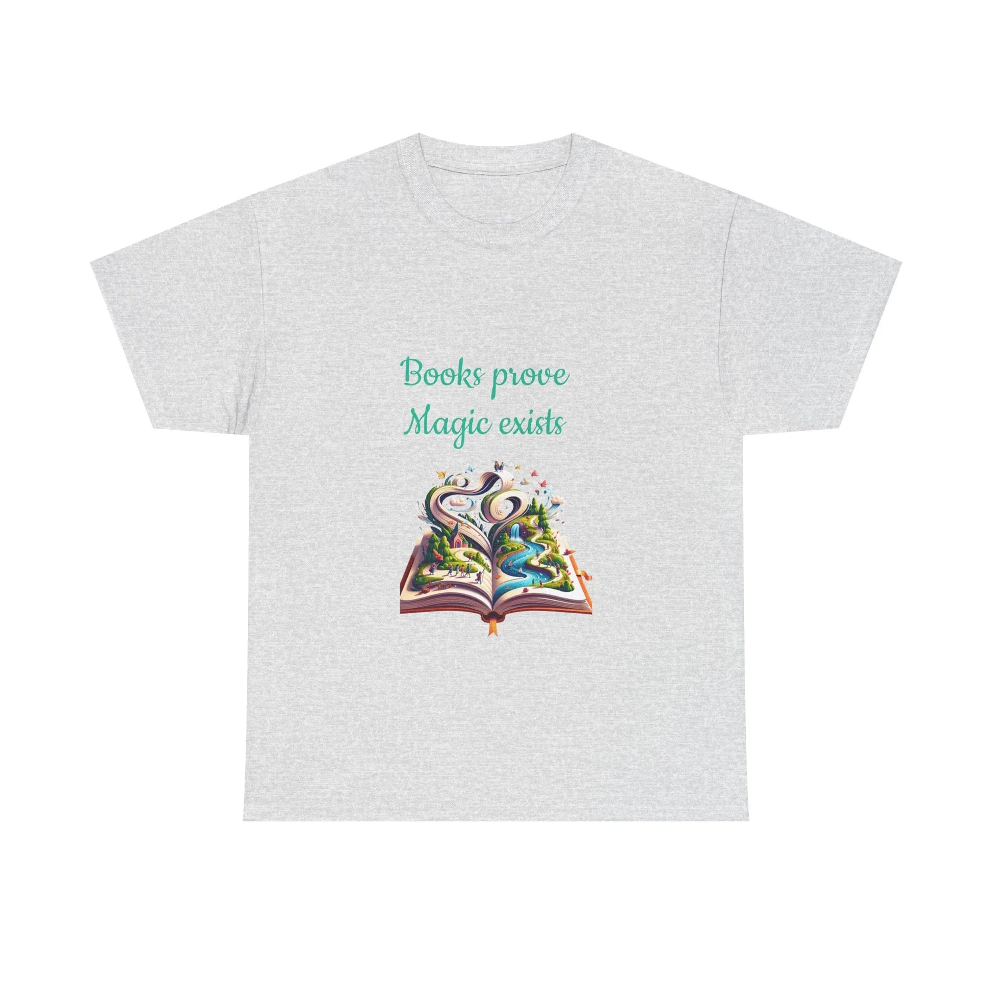 Book Lover's Unisex Heavy Cotton Tee - "Magic Exists" - The Dreamer's Bookshop.
