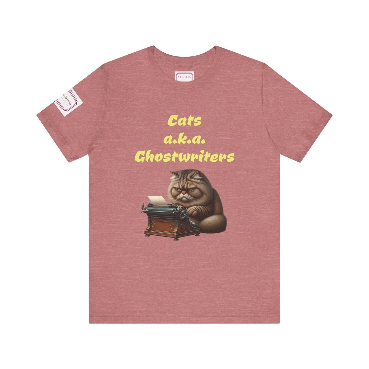 Cats Ghostwriters Tee - Fun Short Sleeve Shirt for Writers & Book Lovers - The Dreamer's Bookshop.