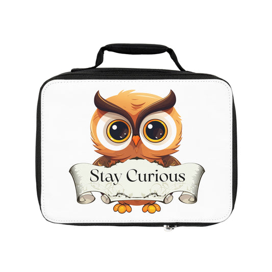 Chic Lunch Bag "Stay Curious" – Perfect for Book Lovers
