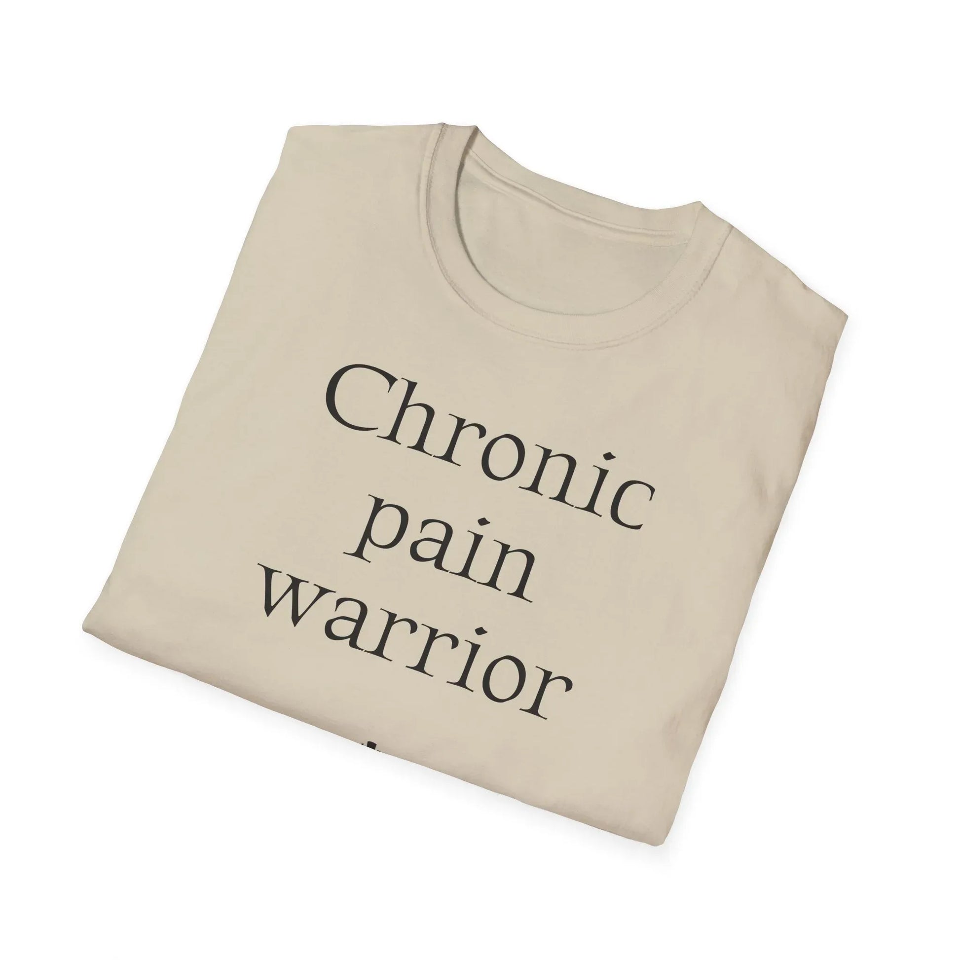 Chronic Pain Warrior Unisex Softstyle T-Shirt - Empowering Graphic Tee for Mental Health Awareness - The Dreamer's Bookshop.