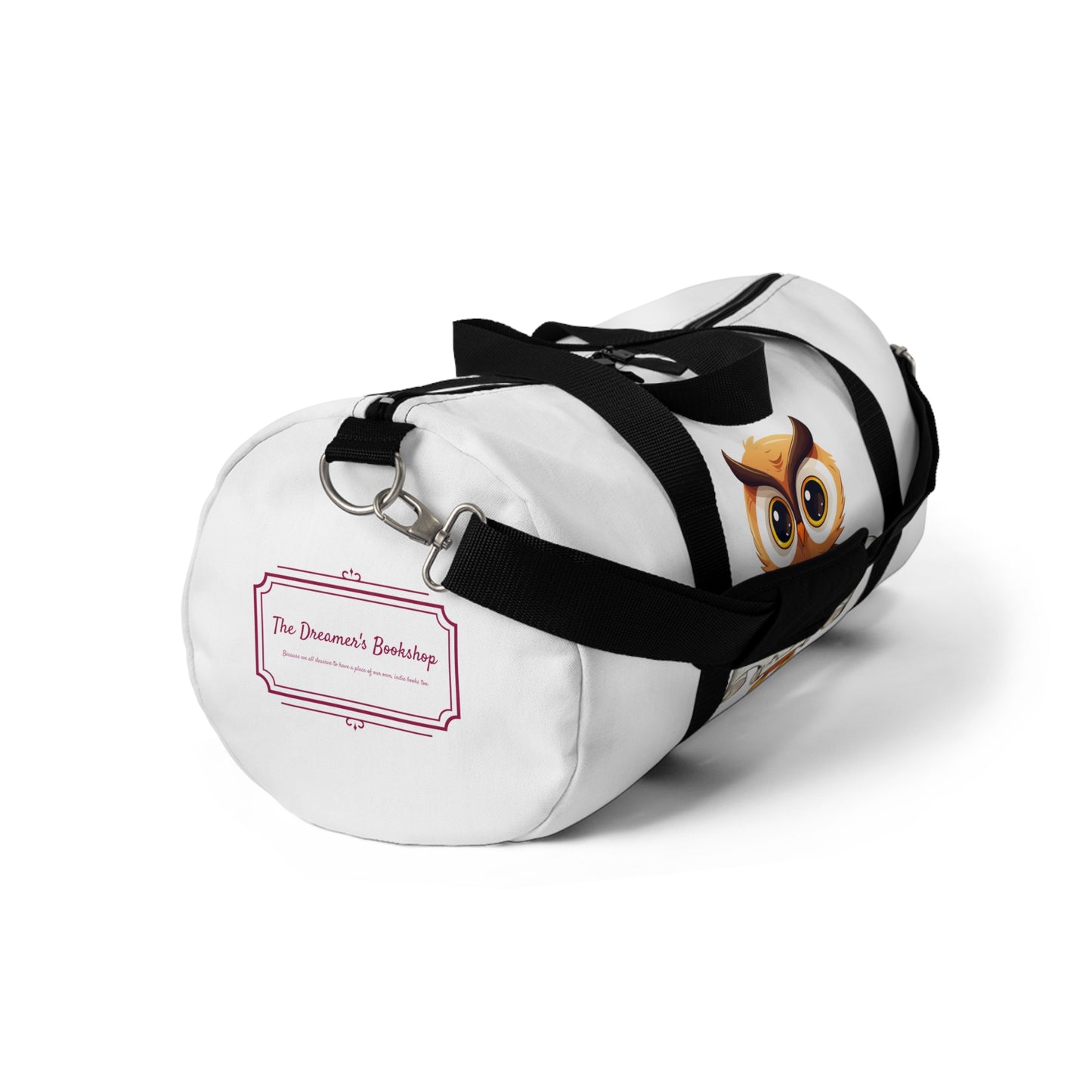 Book Lover's Duffel Bag - Stylish Storage "Stay Curious"