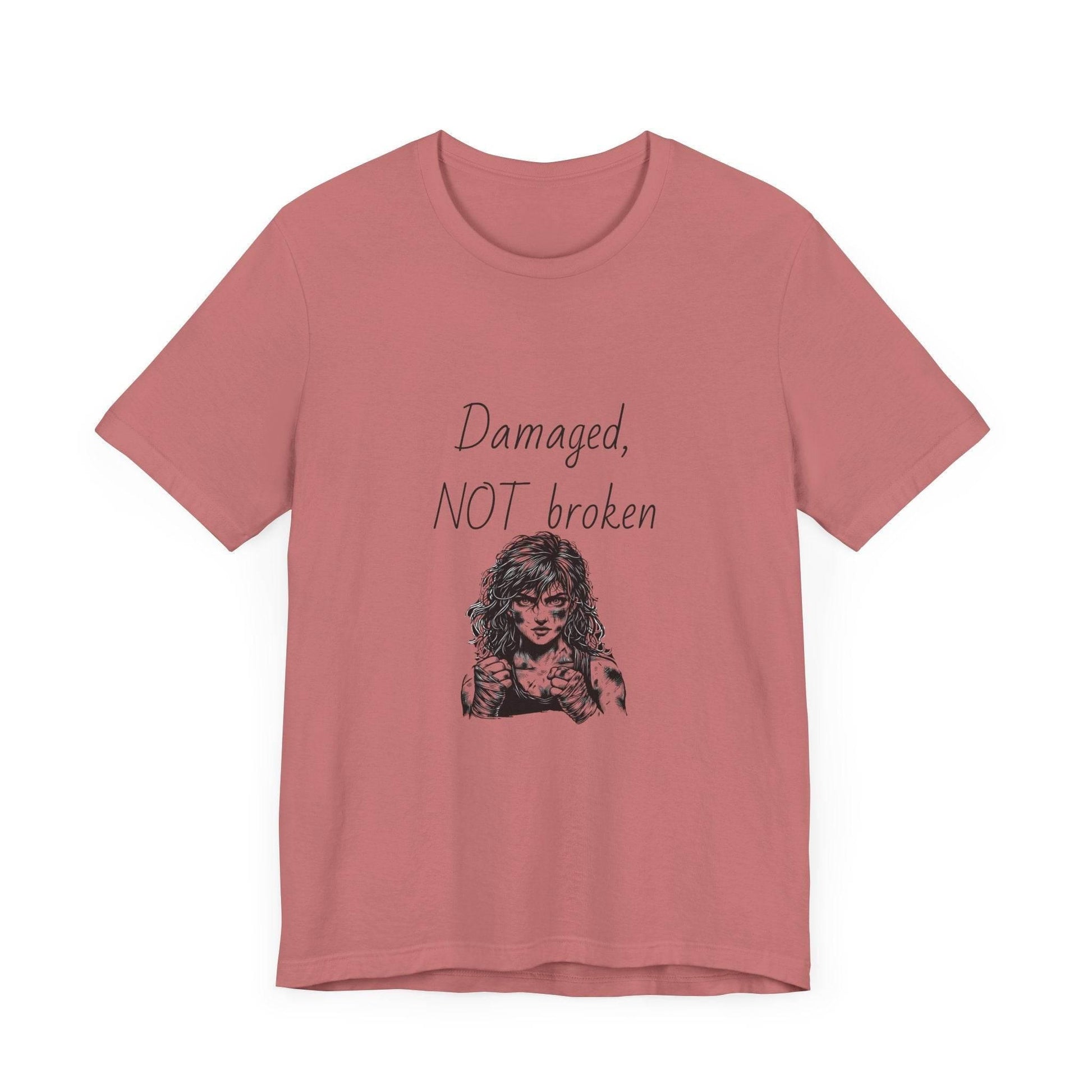 Fierce Survivor Unisex Short Sleeve Tee - Damaged, NOT broken - The Dreamer's Bookshop.