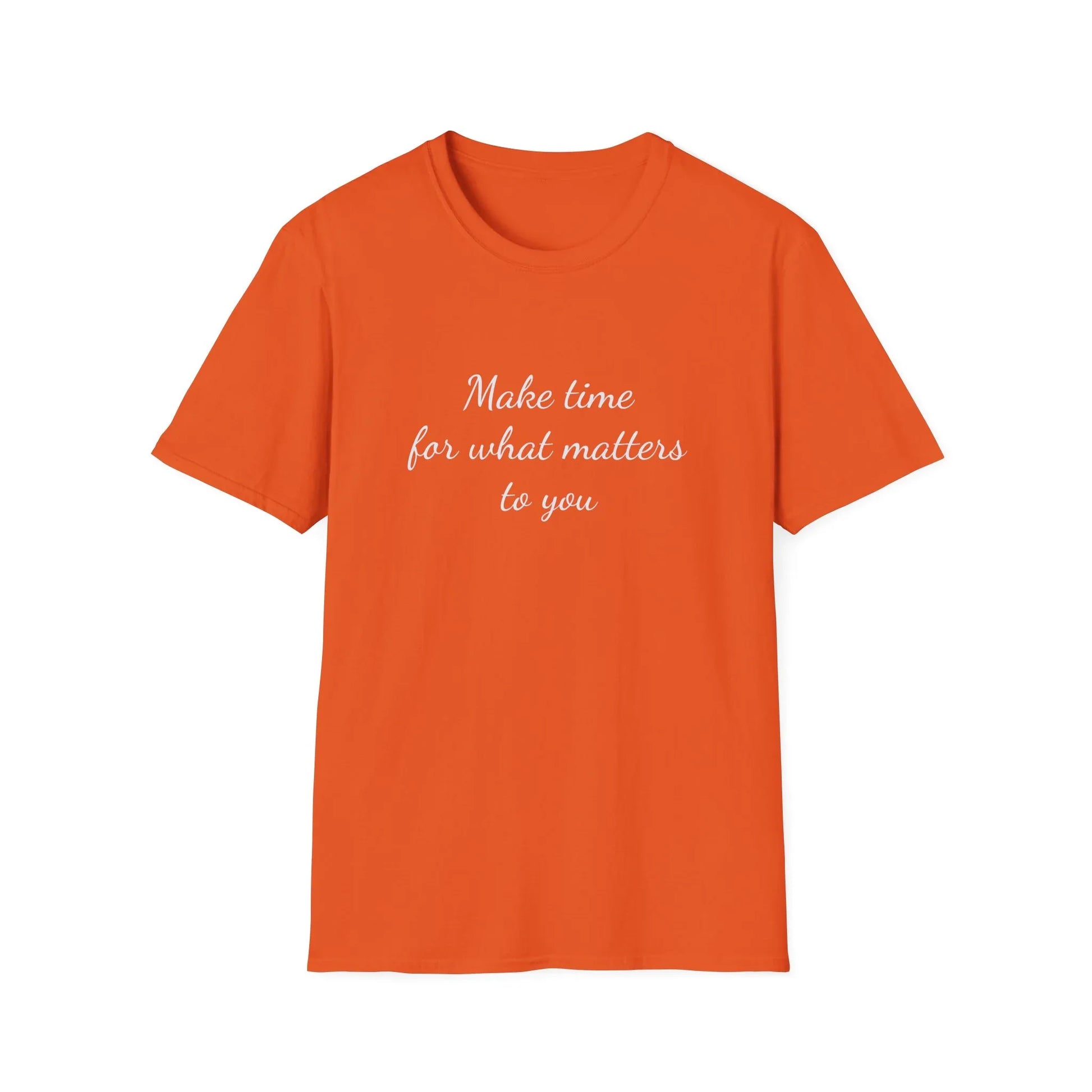 Inspirational Unisex T-Shirt - "Make Time" - The Dreamer's Bookshop.