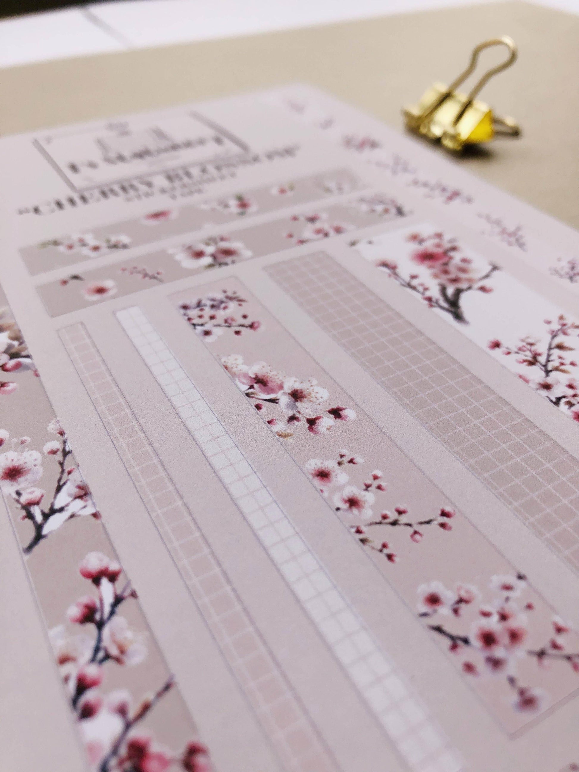 T's Stationery - Stickerveltape „Cherry Blossom” Washi - The Dreamer's Bookshop.