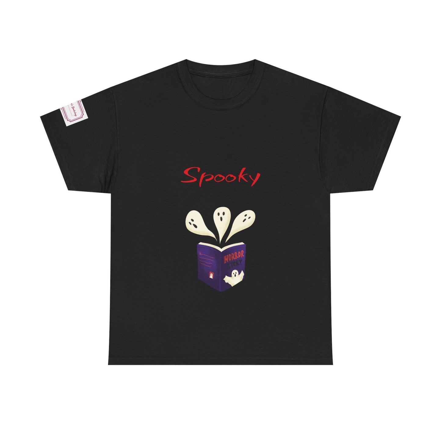 US (Ww) Fiction - Graphic Unisex Heavy Cotton Tee - Spooky Books