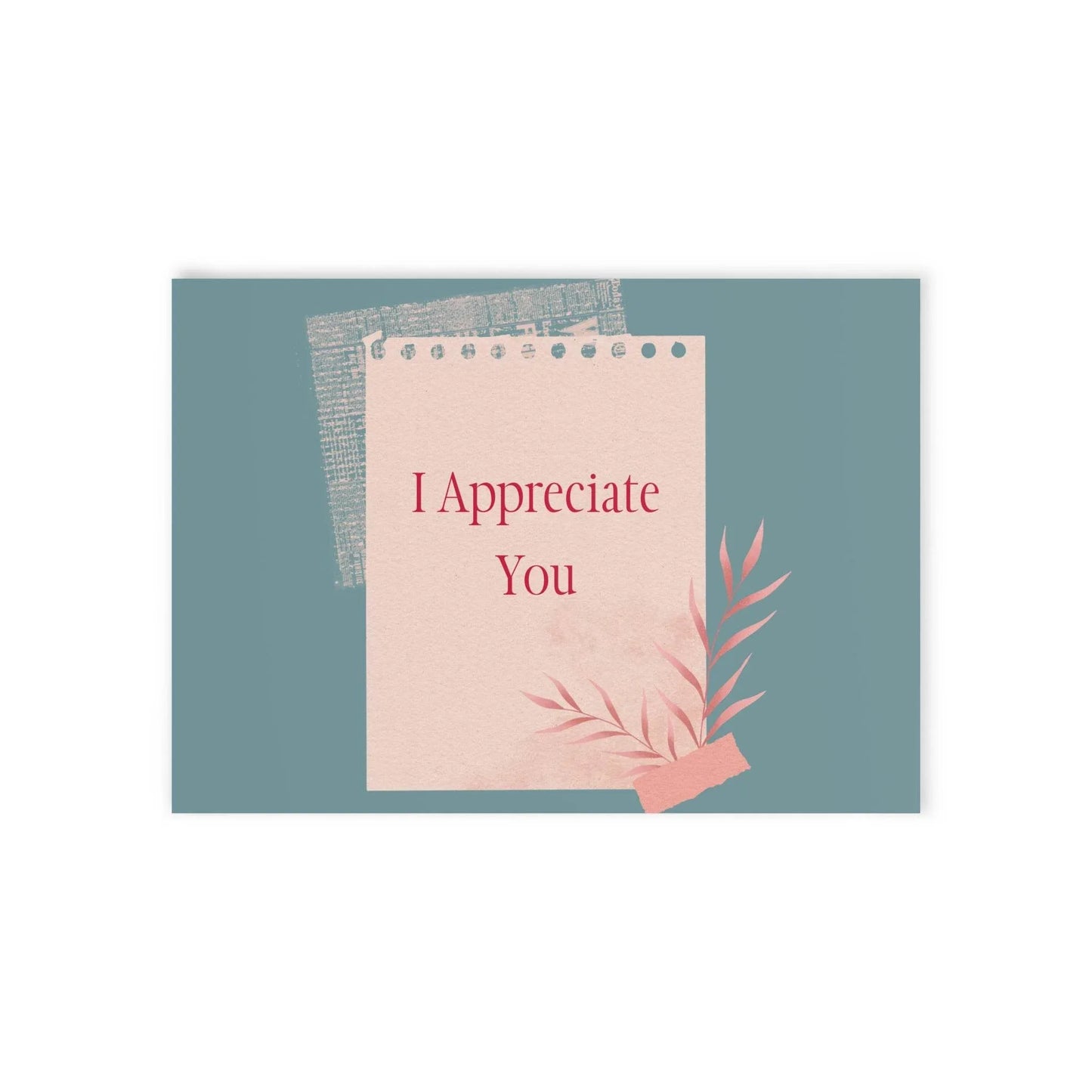 The Dreamer's Bookshop Appreciation "I Appreciate You" Print Card - The Dreamer's Bookshop.