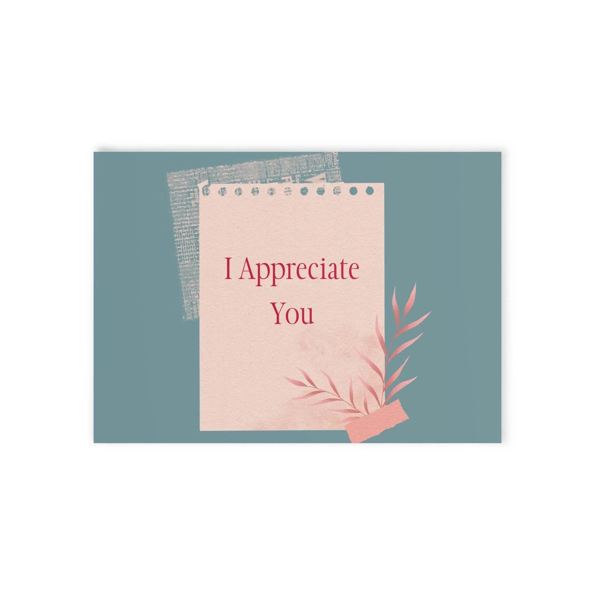 The Dreamer's Bookshop Appreciation "I Appreciate You" Print Card - The Dreamer's Bookshop.